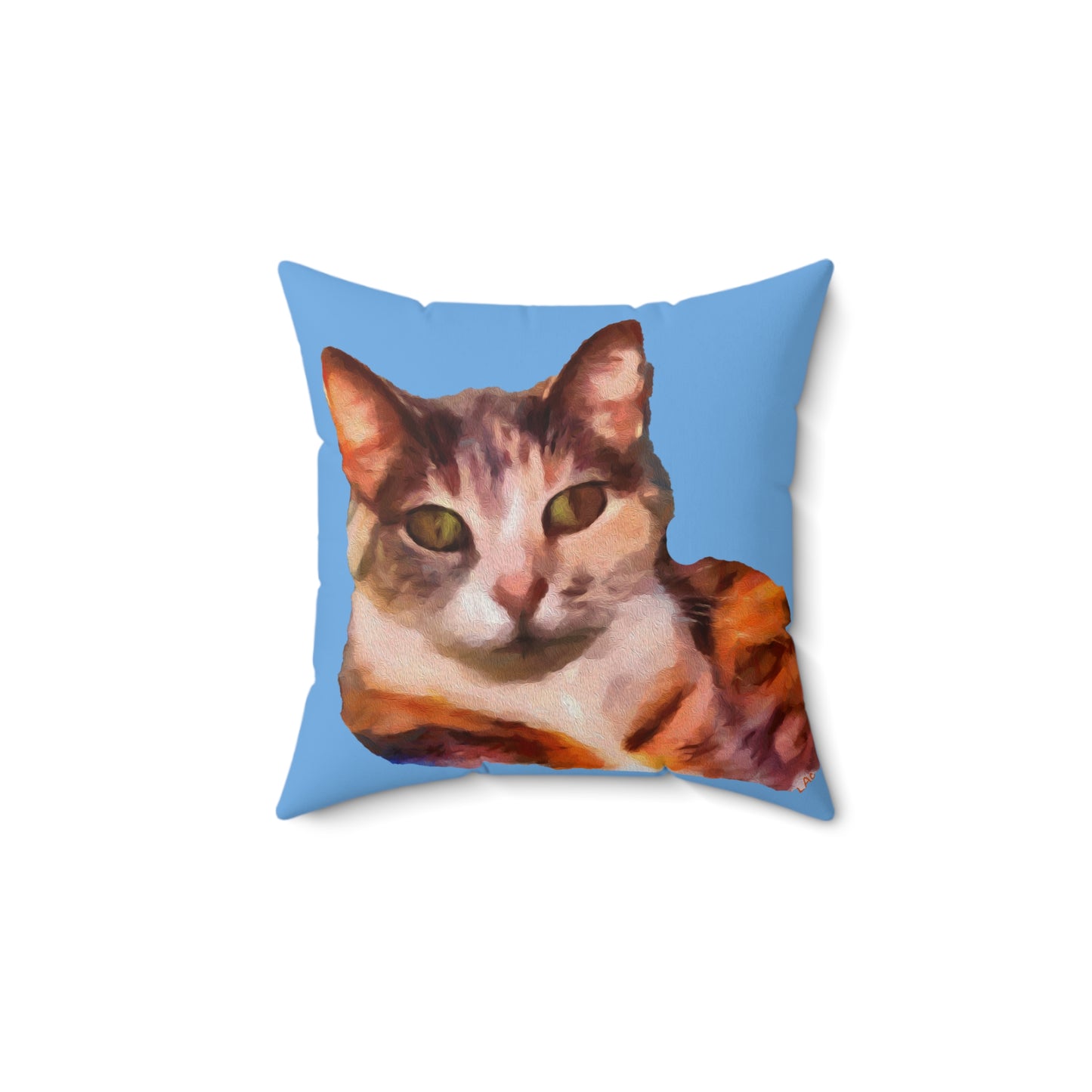 Smidget the Cat - Spun Polyester Throw Pillow