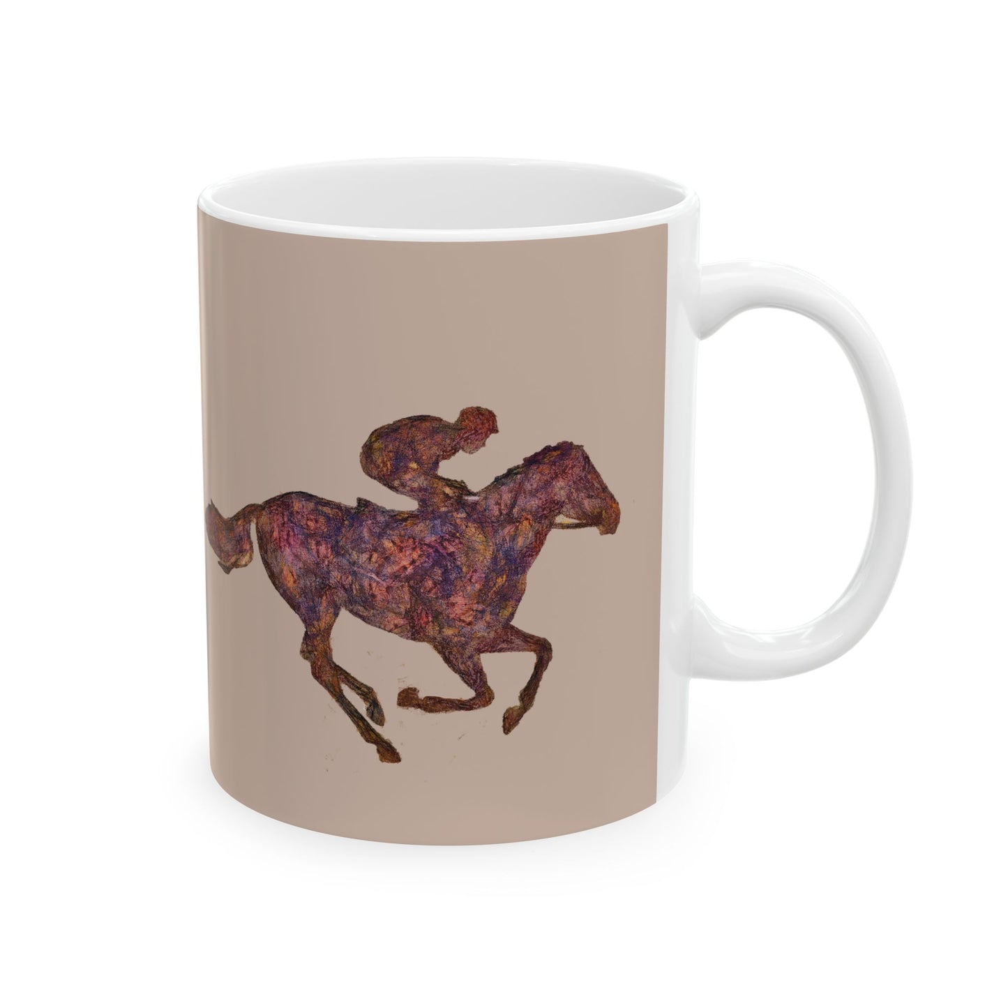 Race Horse Ceramic Mug 11oz