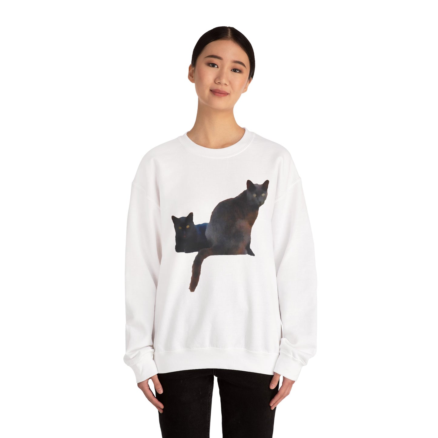 Cats 'SIfnos Sisters' Unisex 50/50 Crewneck Sweatshirt