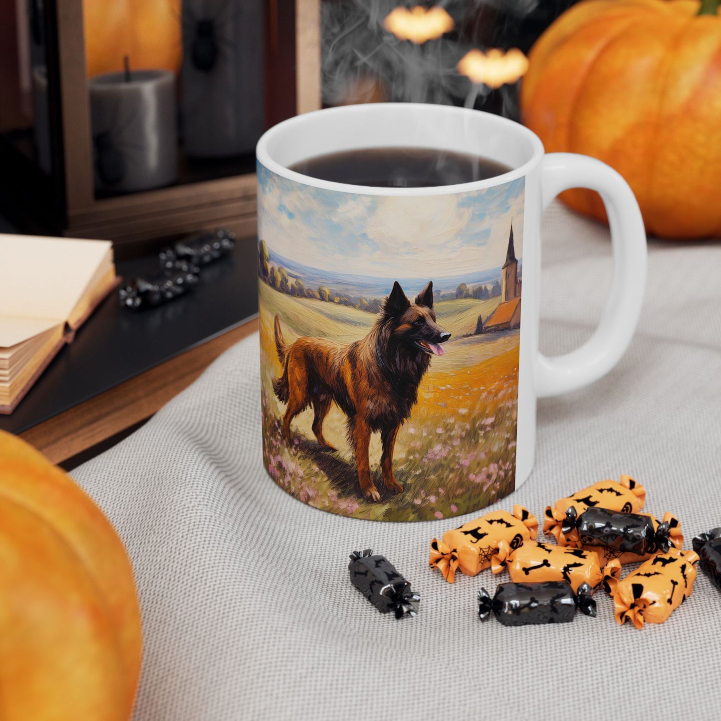 Belgian Tervuren Ceramic Mug - A Homage to Elegance
