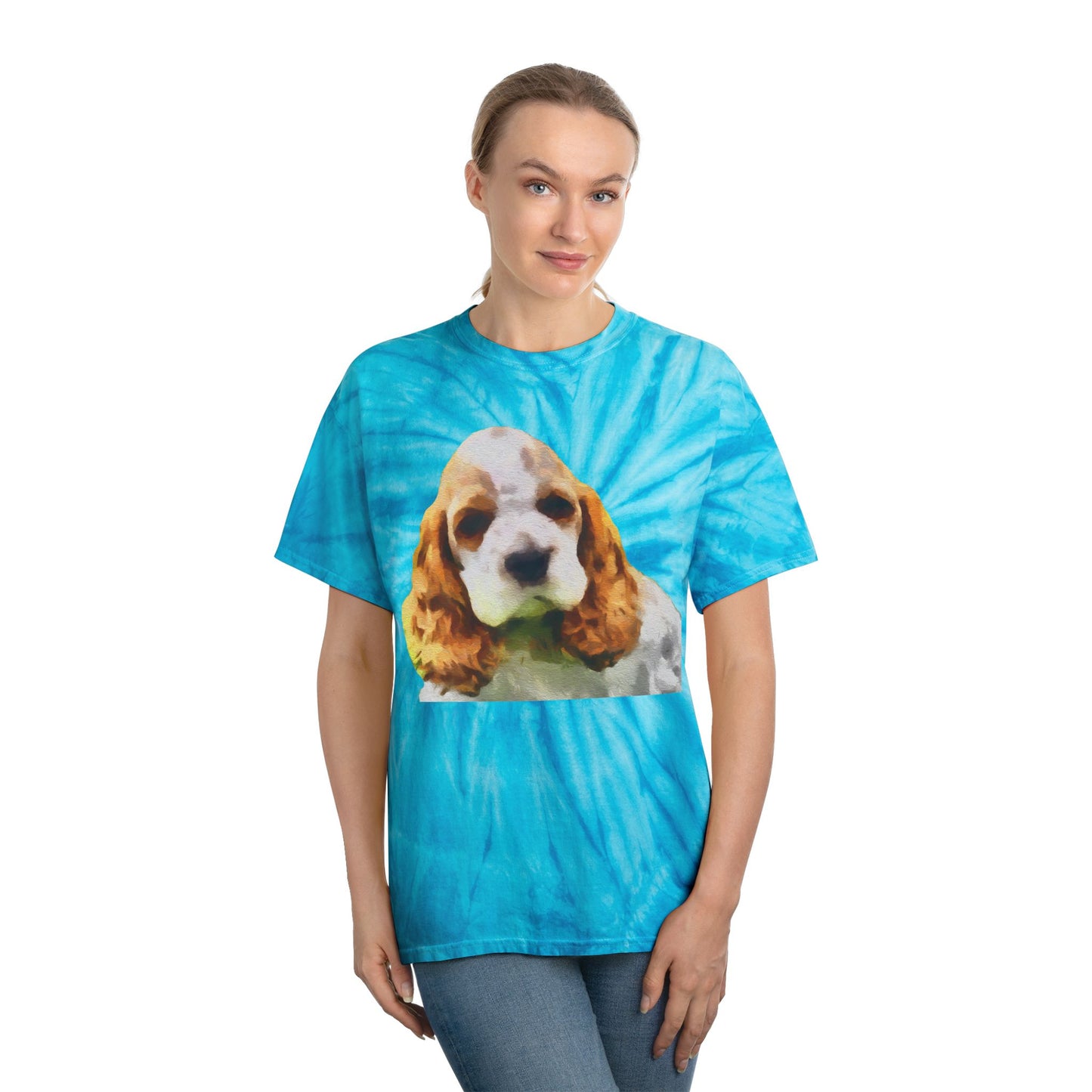 Cocker Spaniel 'Hogan' Classic Tie-Dye Tee, Cyclone
