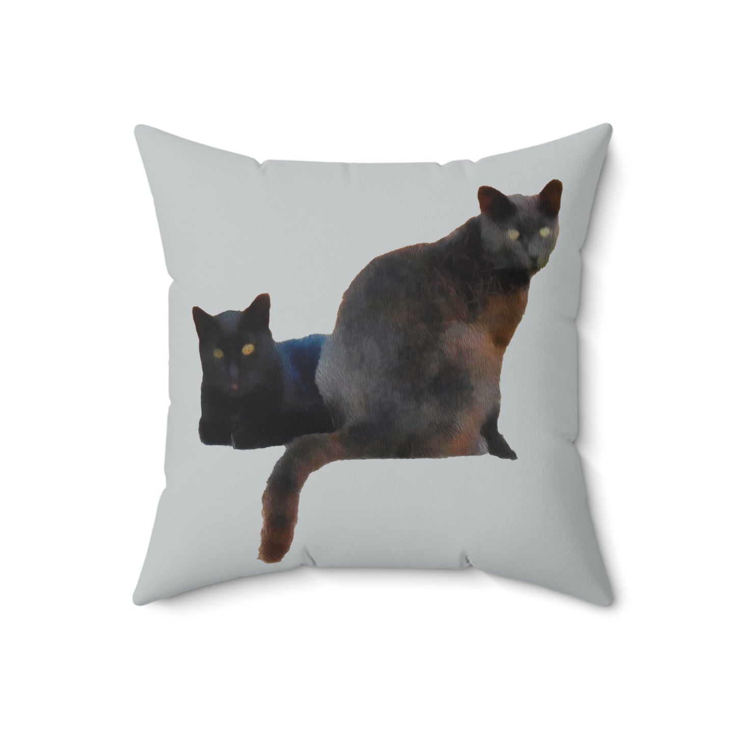 Cats 'SIfnos Sisters' Spun Polyester Throw Pillow