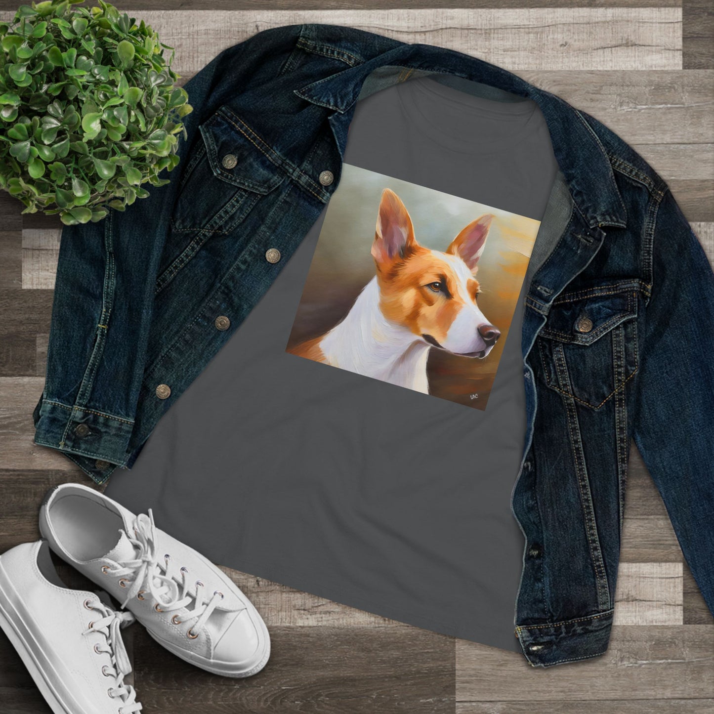 Canaan Dog of Israel Women's Relaxed Cotton Tee