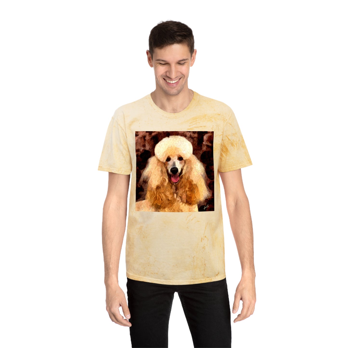 Poodle Cotton Unisex Color Blast T-Shirt