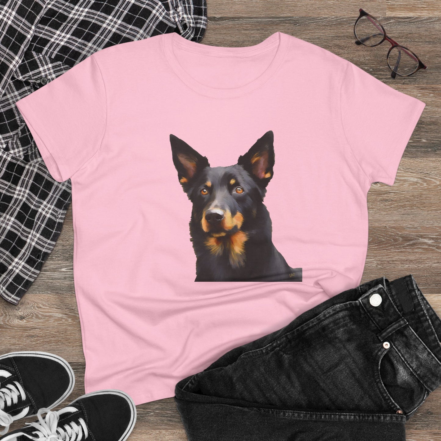 Australian Kelpie #2 Women's Midweight Cotton Tee