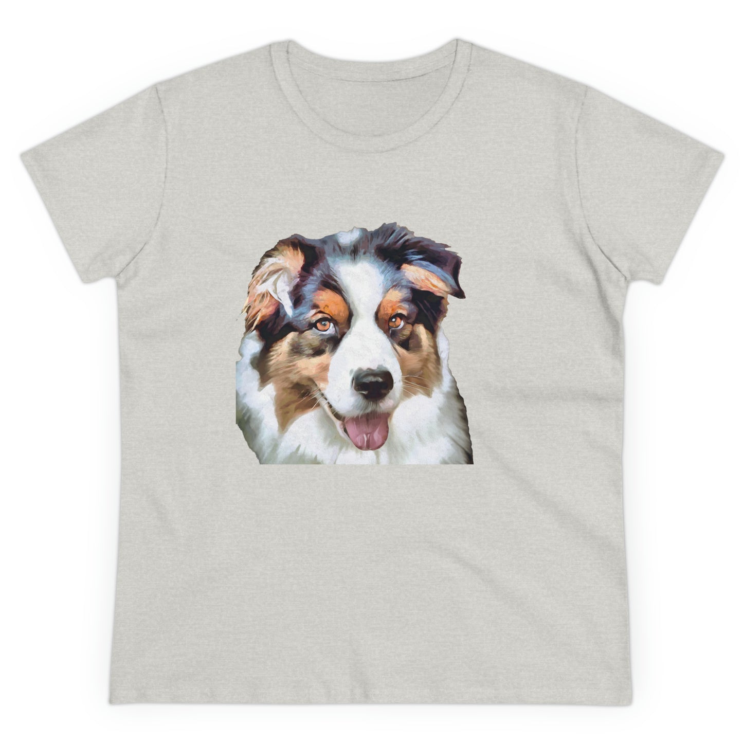 Australian Shepherd - Blue Merle - Women's Midweight Cotton Tee