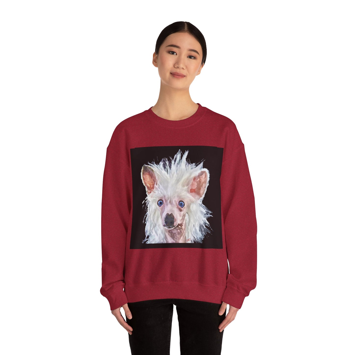 Chinese Crested Unisex 50/50 Crewneck Sweatshirt
