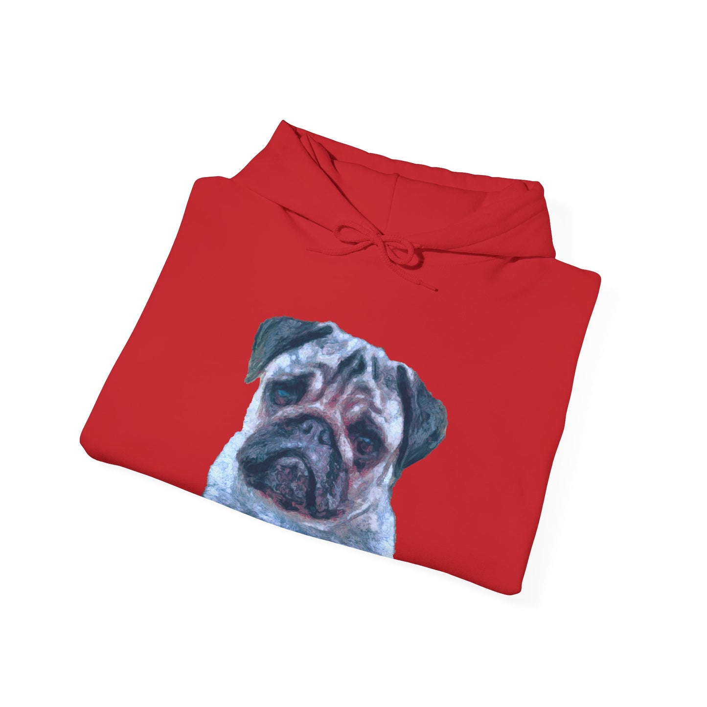 Pug 'Pompey' Unisex 50/50 Hoodie - The Ultimate Snuggle Companion