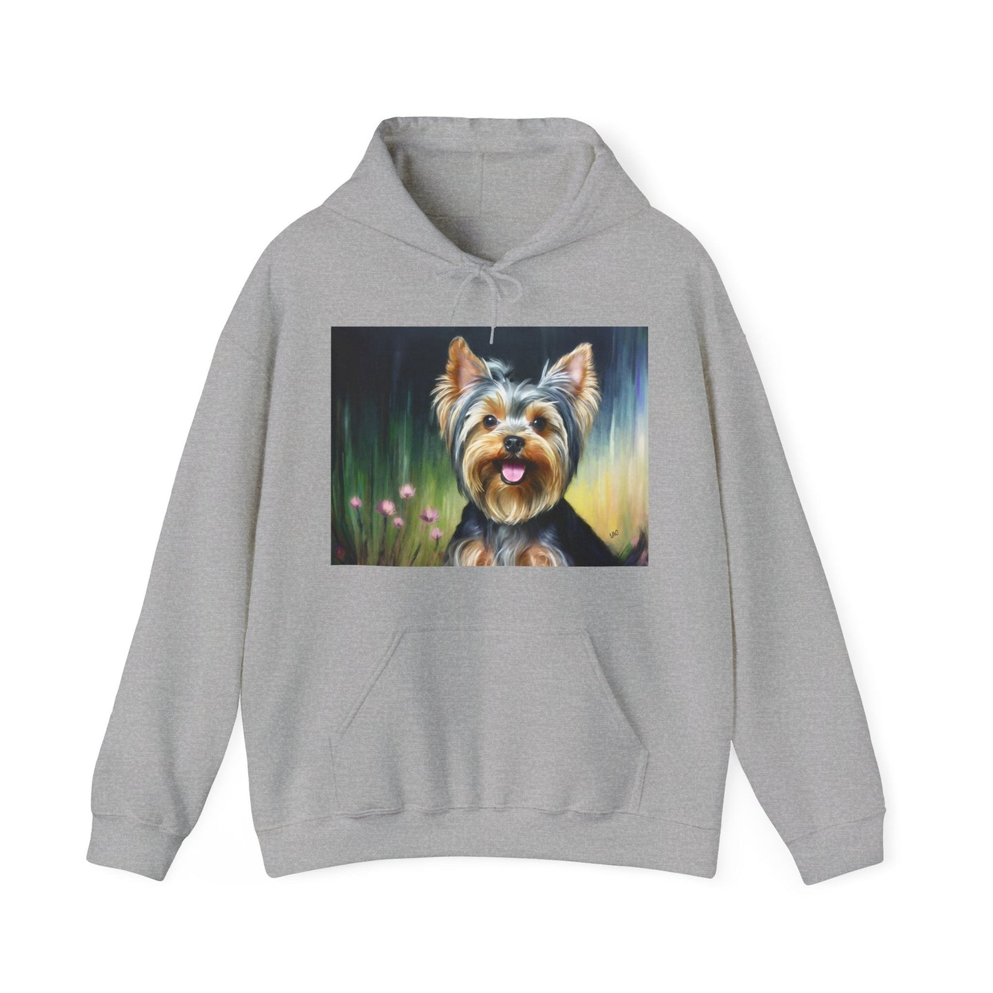 Yorkie #3 50/50 Hooded Sweatshirt