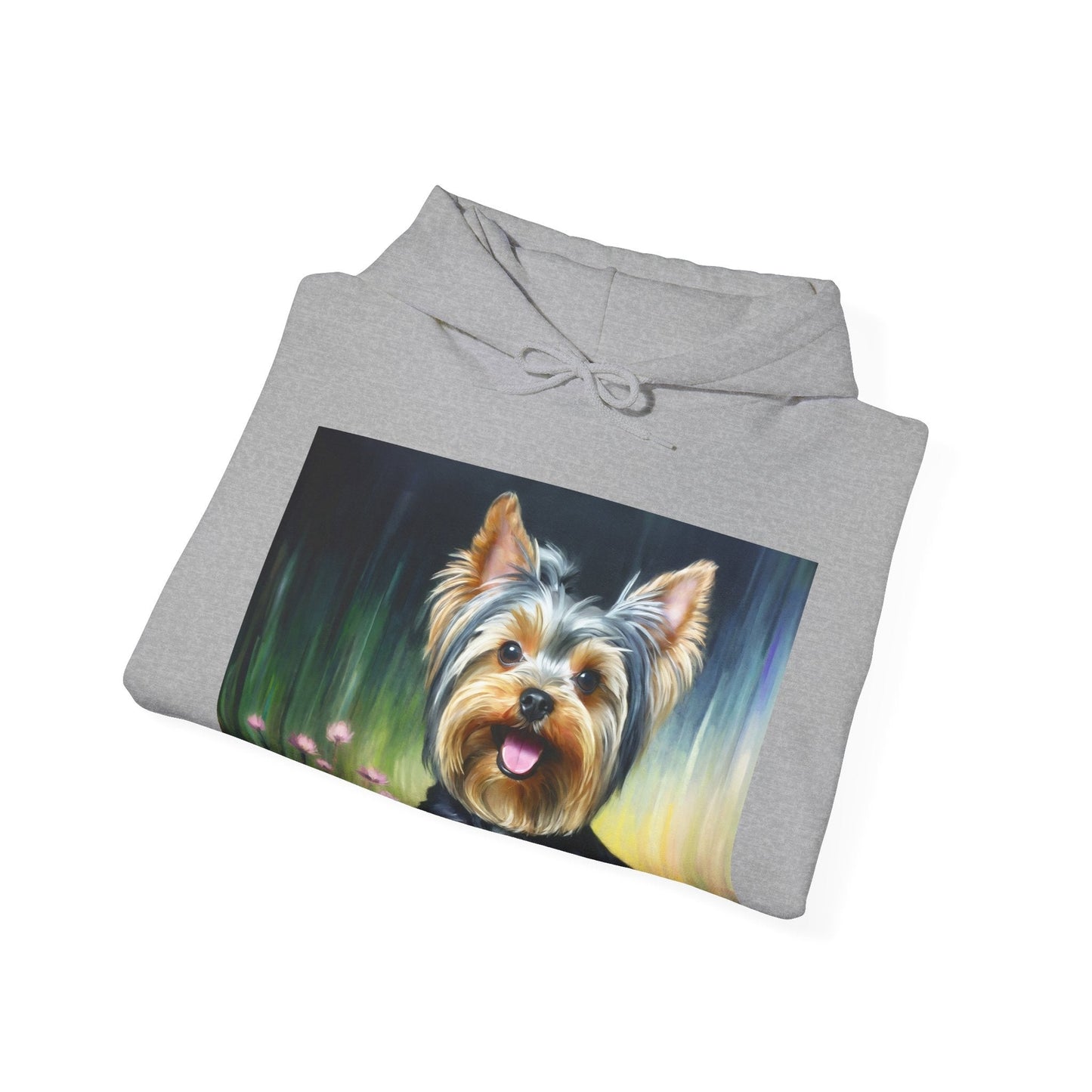 Yorkie #3 50/50 Hooded Sweatshirt