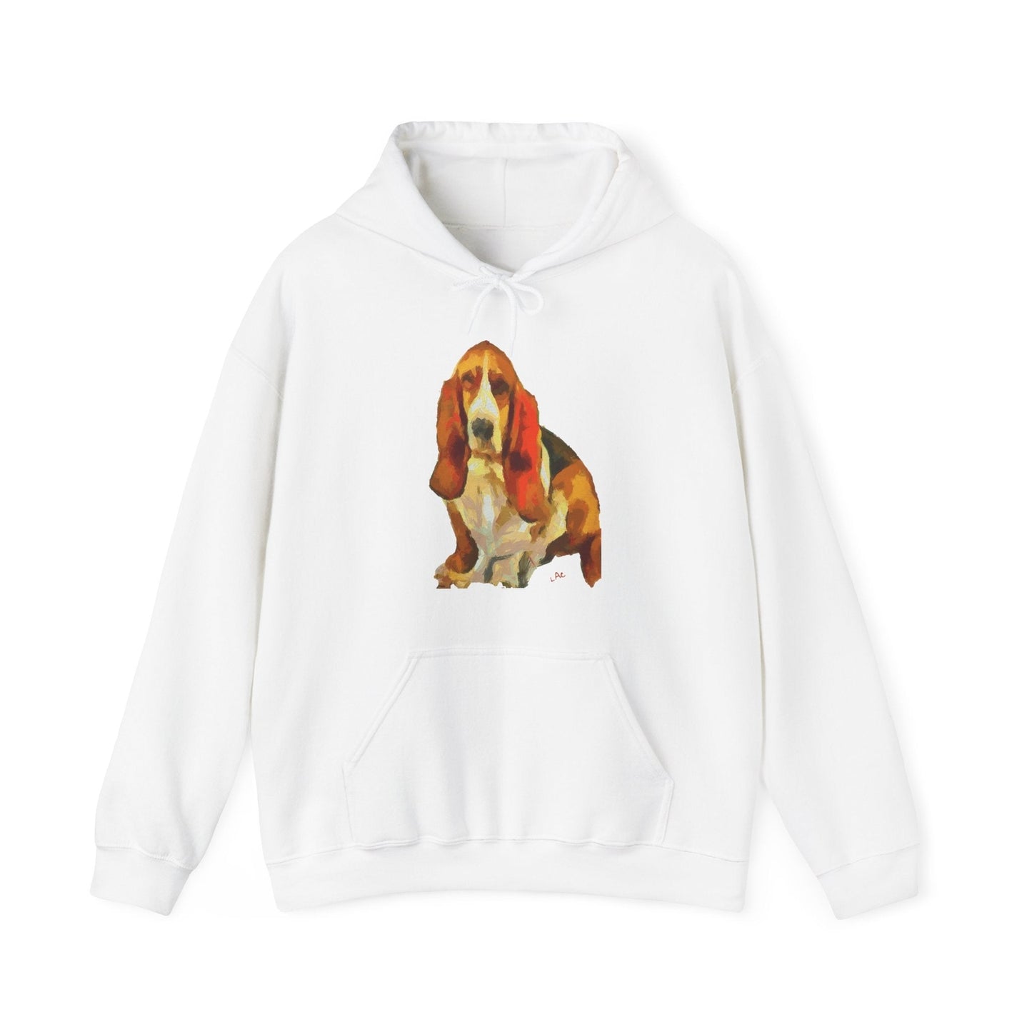 Basset Hound 'Lautrec' Unisex 50/50 Hoodie