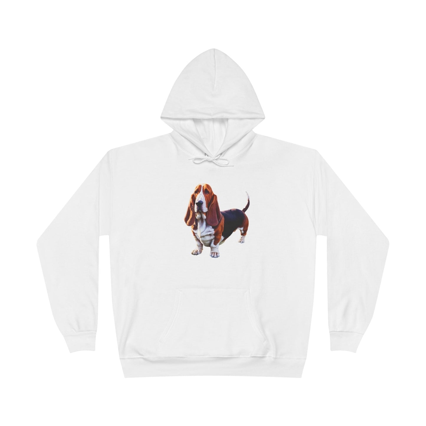 Basset Hound -- Unisex Fleece Lined Pullover Hoodie Sweatshirt