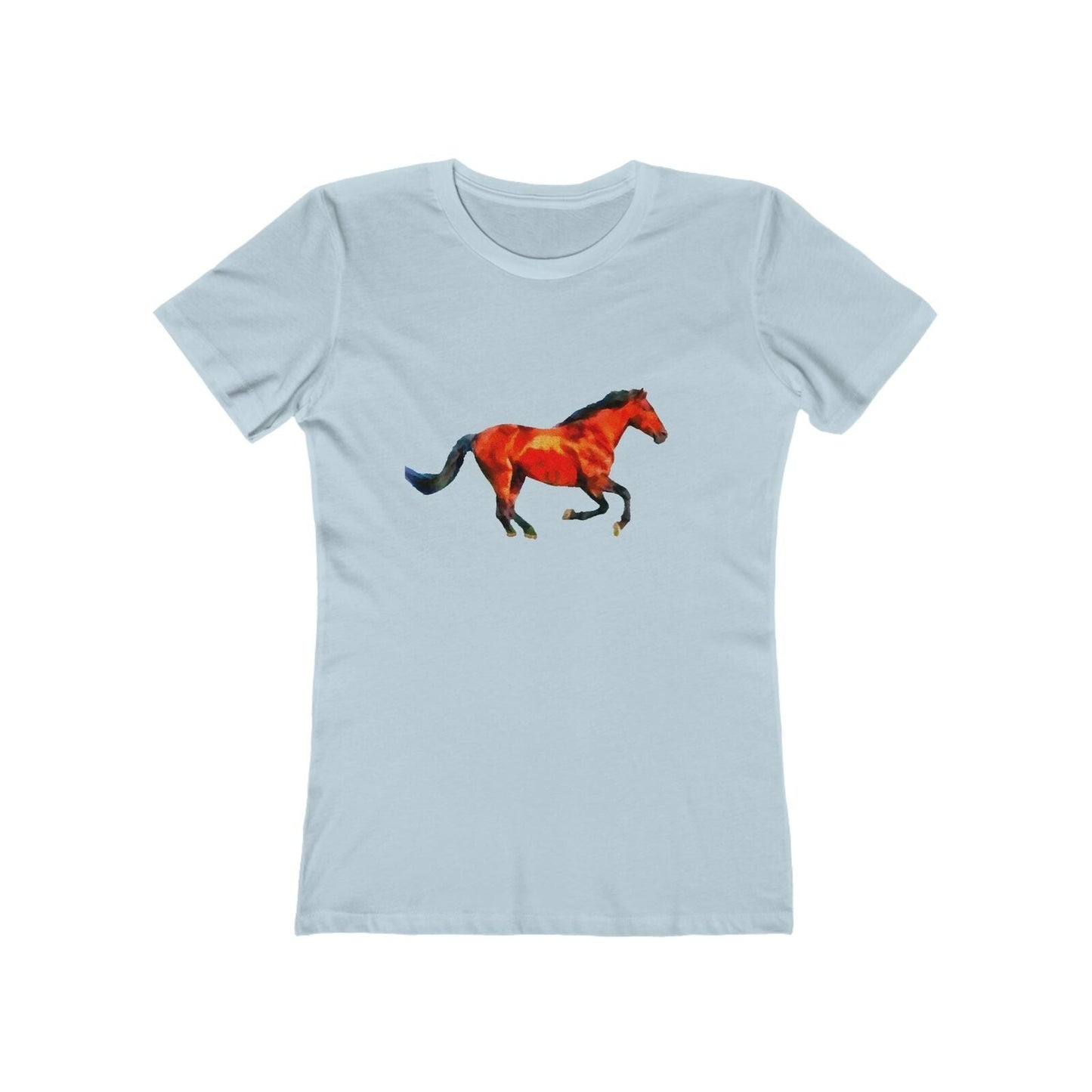 Horse 'Old Red' Women's Slim Fit Ringspun Cotton T-Shirt