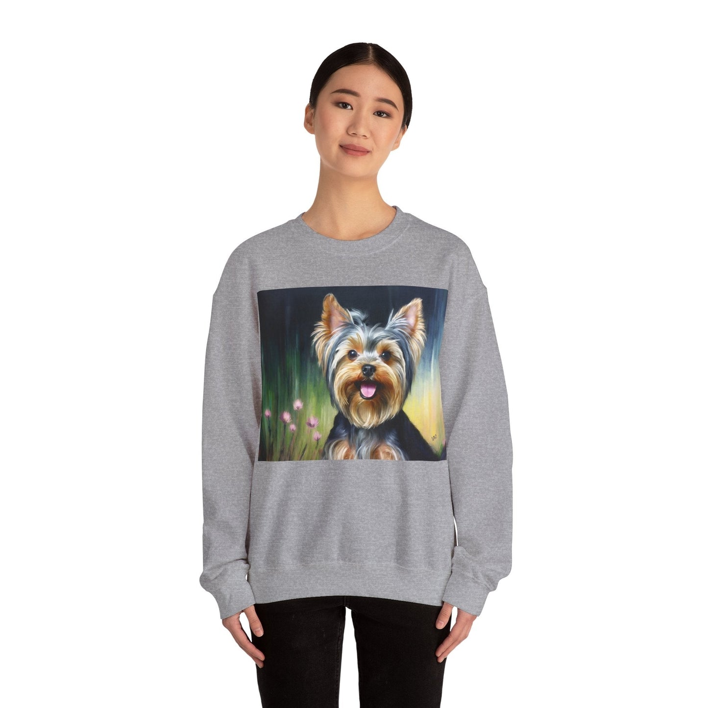 Yorkie #3 50/50 Crewneck Sweatshirt