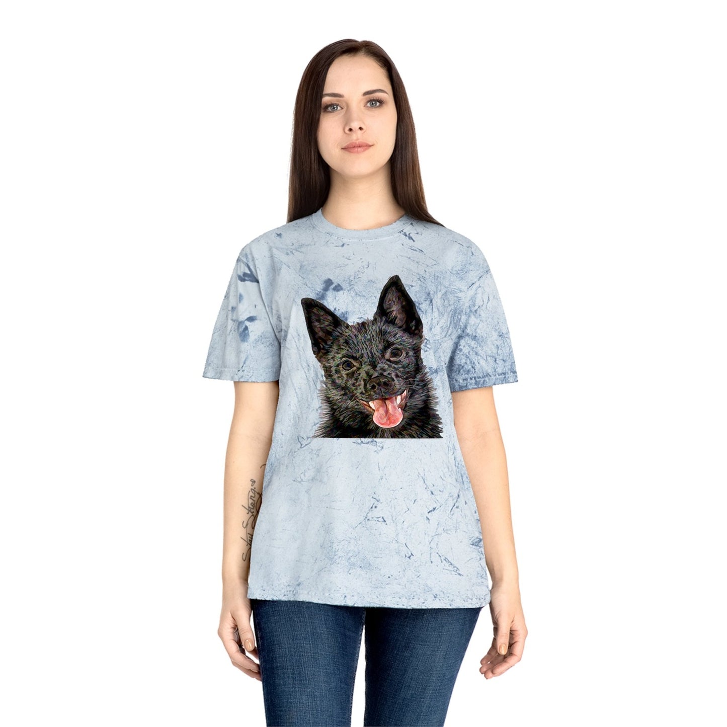 Schipperke Unisex Cotton Color Blast T-Shirt
