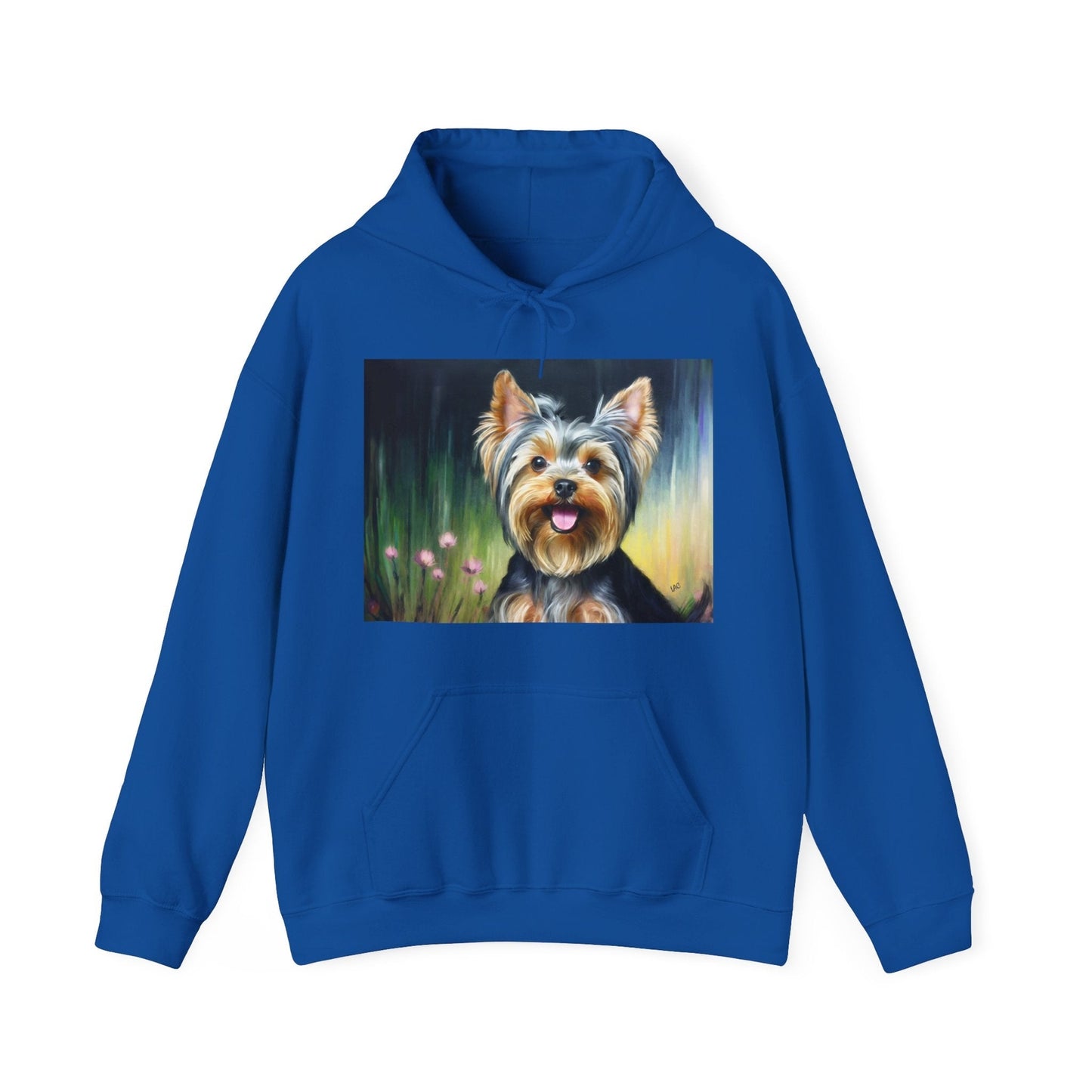 Yorkie #3 50/50 Hooded Sweatshirt
