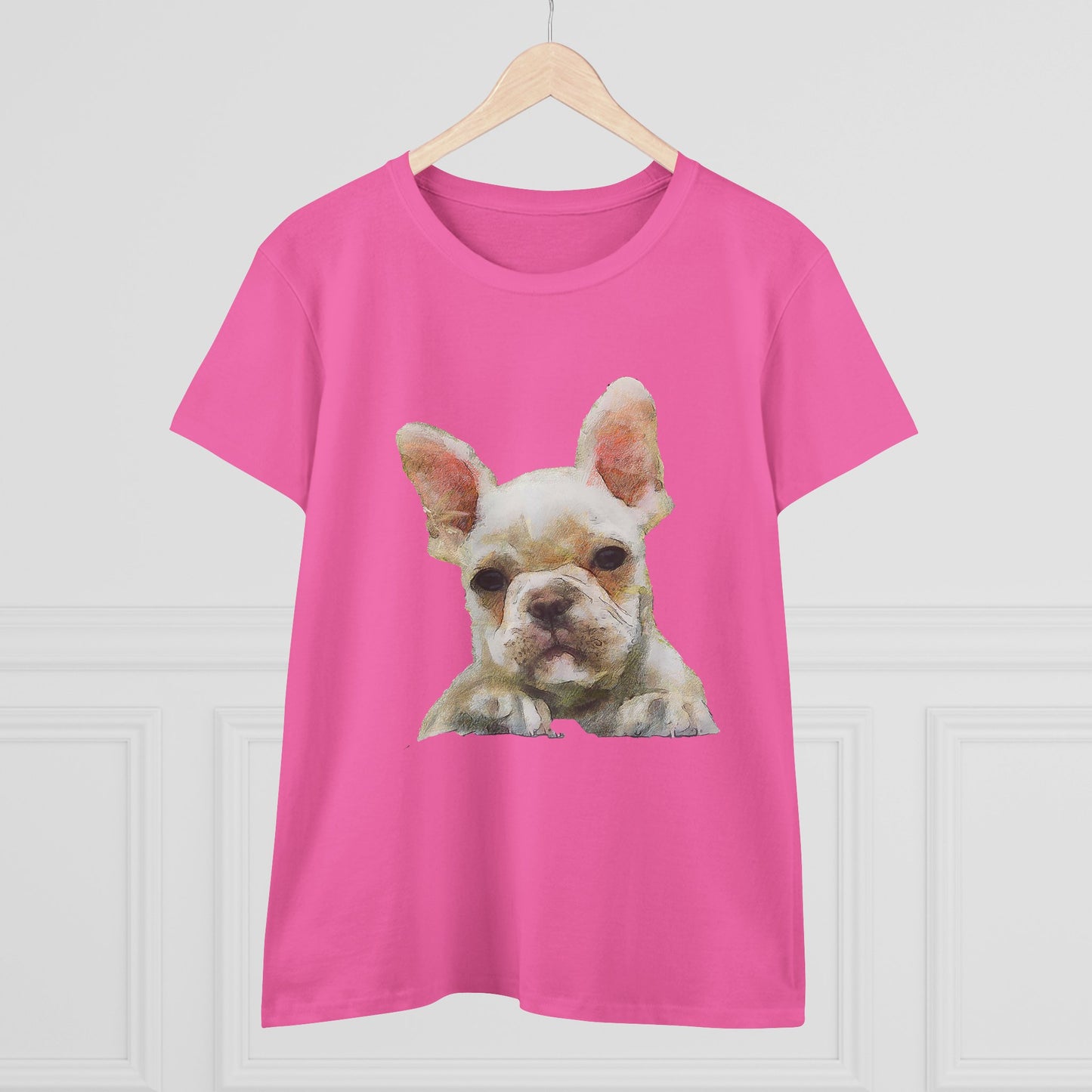 French Bulldog 'Bouvier' Women's Midweight Cotton Tee