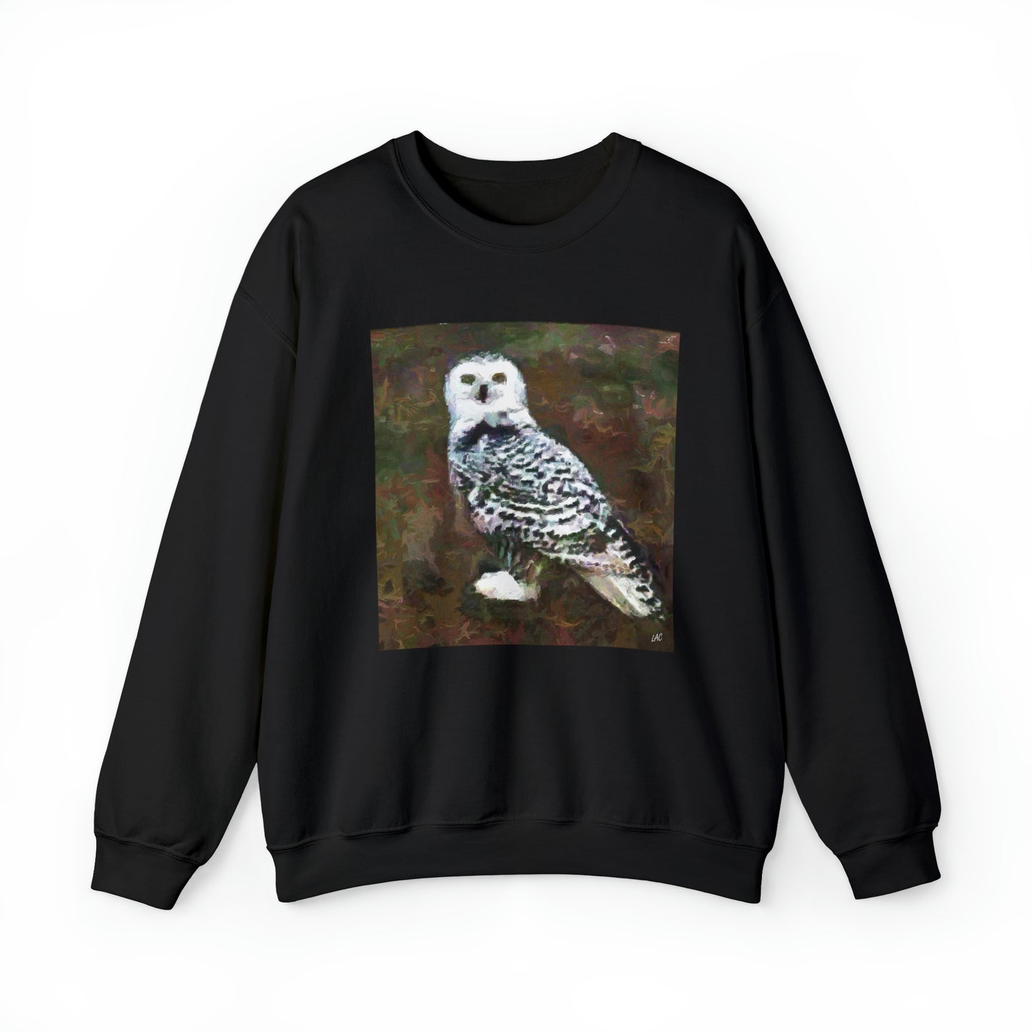 Snowy White Owl Unisex 50/50 Crewneck Sweatshirt
