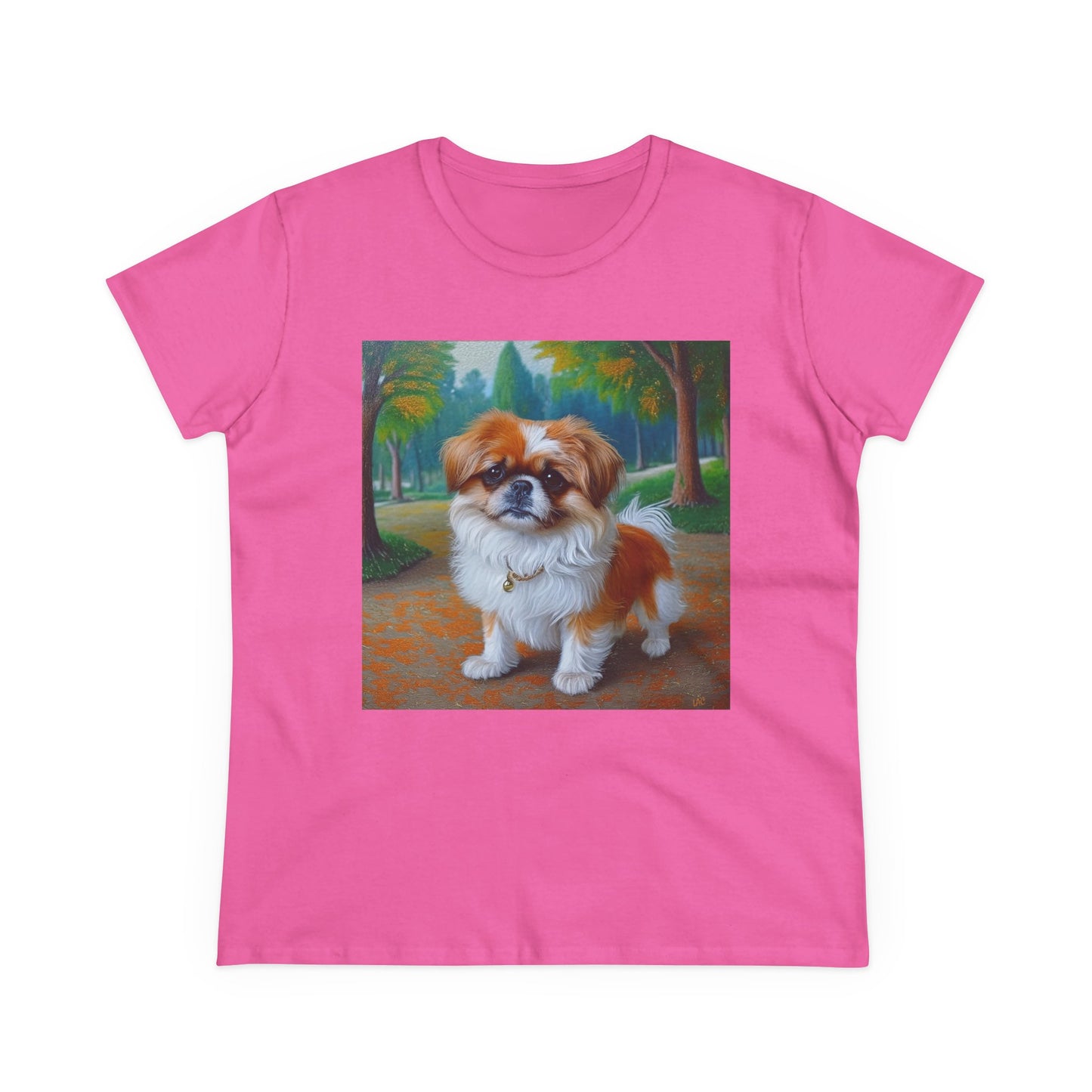 Pekingese Women's Midweight Cotton Tee