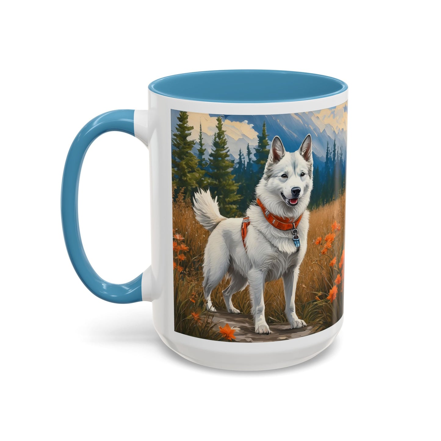 Yakutian Laika - Ceramic Accent Coffee Mug - 2 Sizes