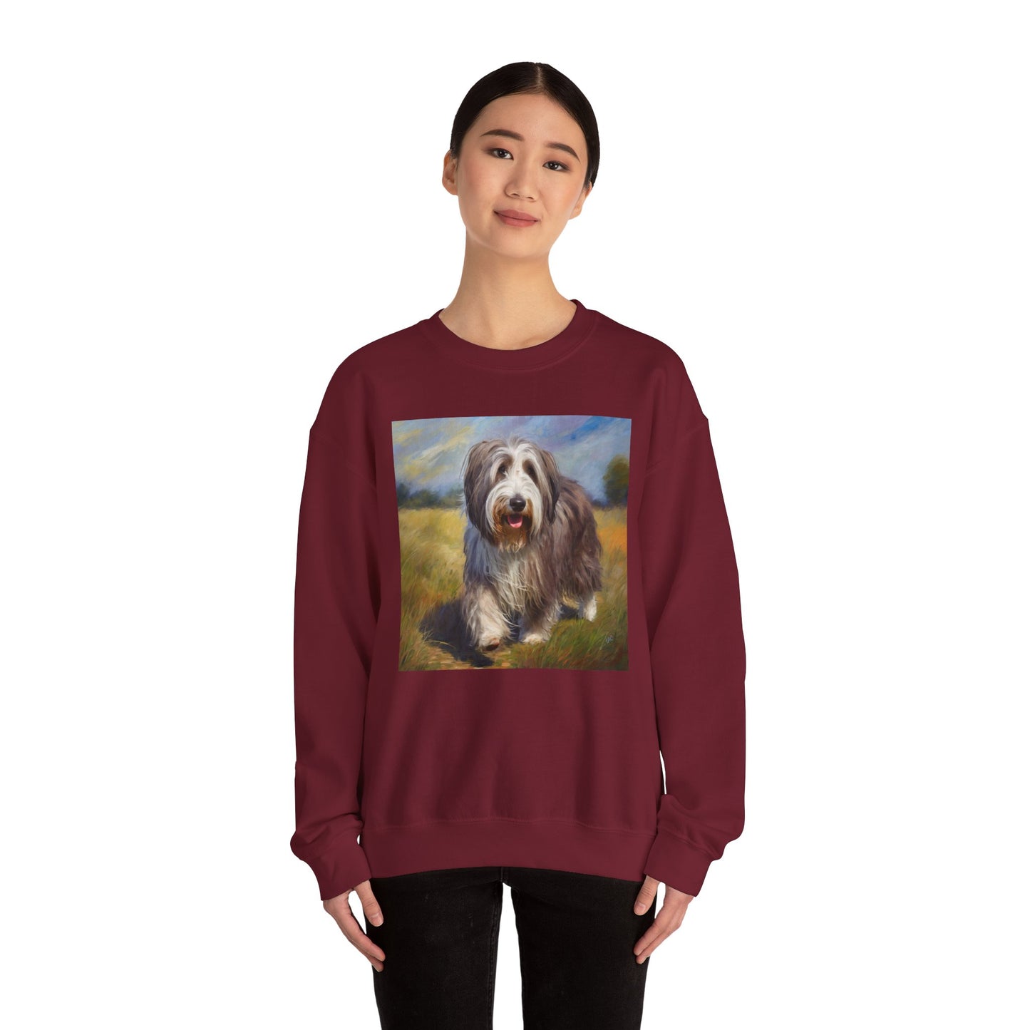 Bearded Collie Charm Crewneck Sweatshirt