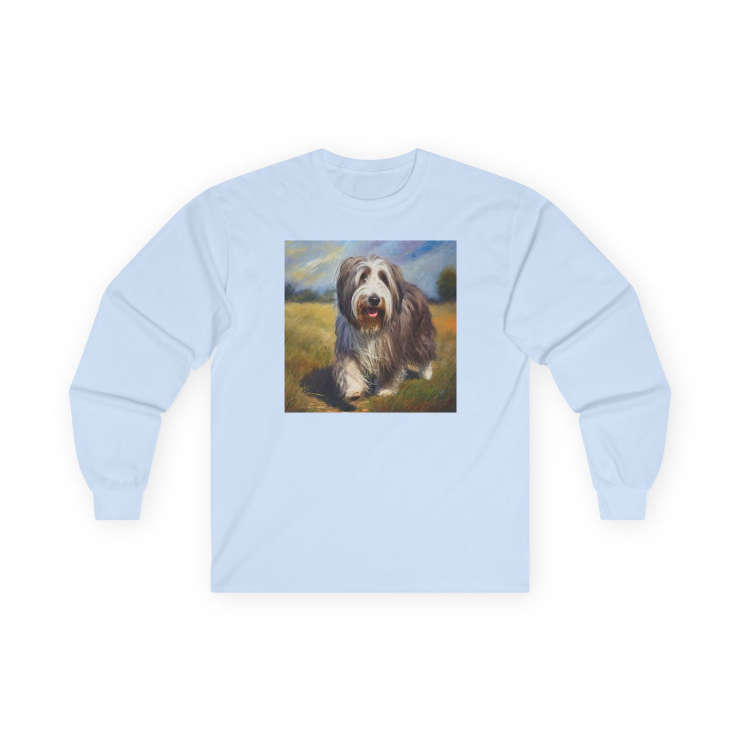 Bearded Collie Cotton Long Sleeve Tee