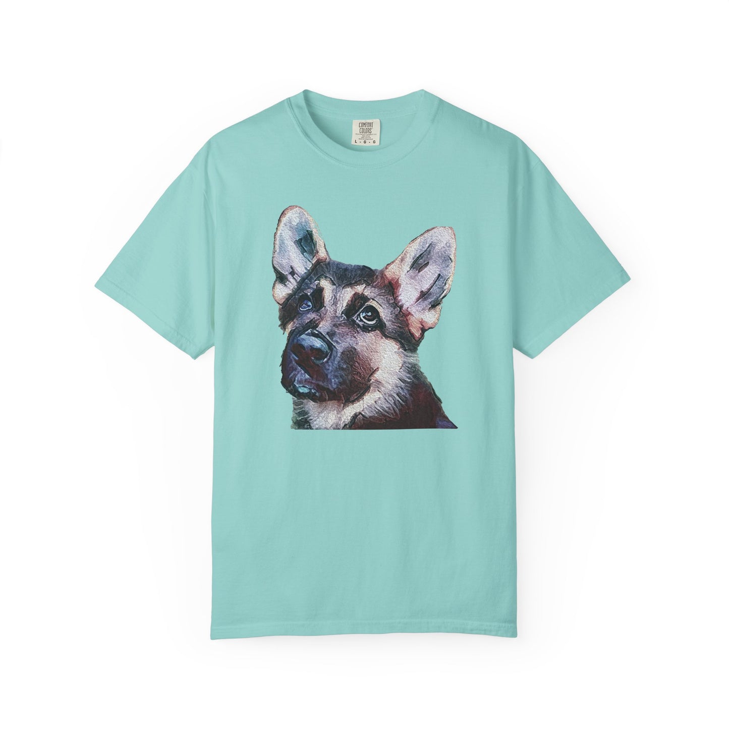 German Shepherd 'Sly' Unisex Relaxed Fit Garment-Dyed T-shirt
