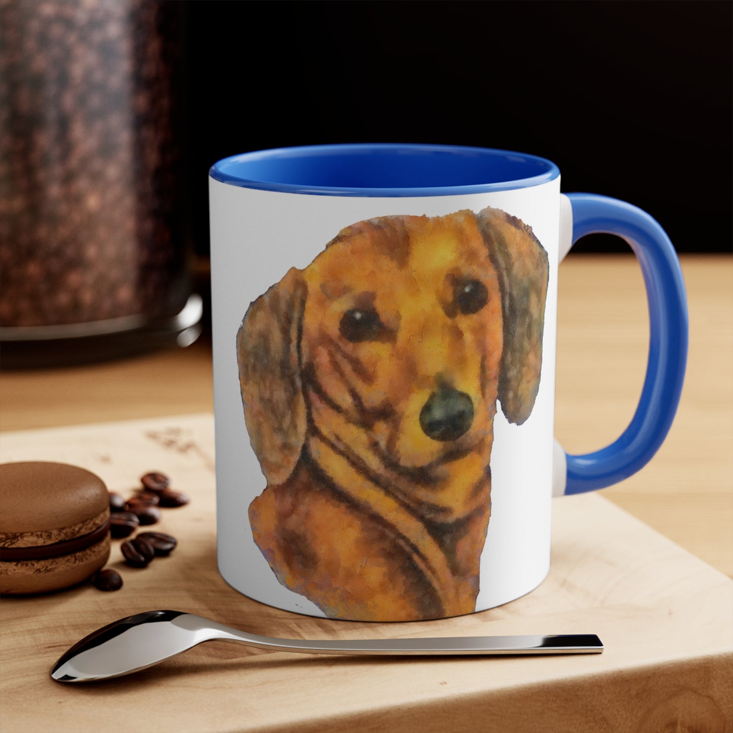 Dachshund 'Doxie 1' Accent Coffee Mug, 11oz
