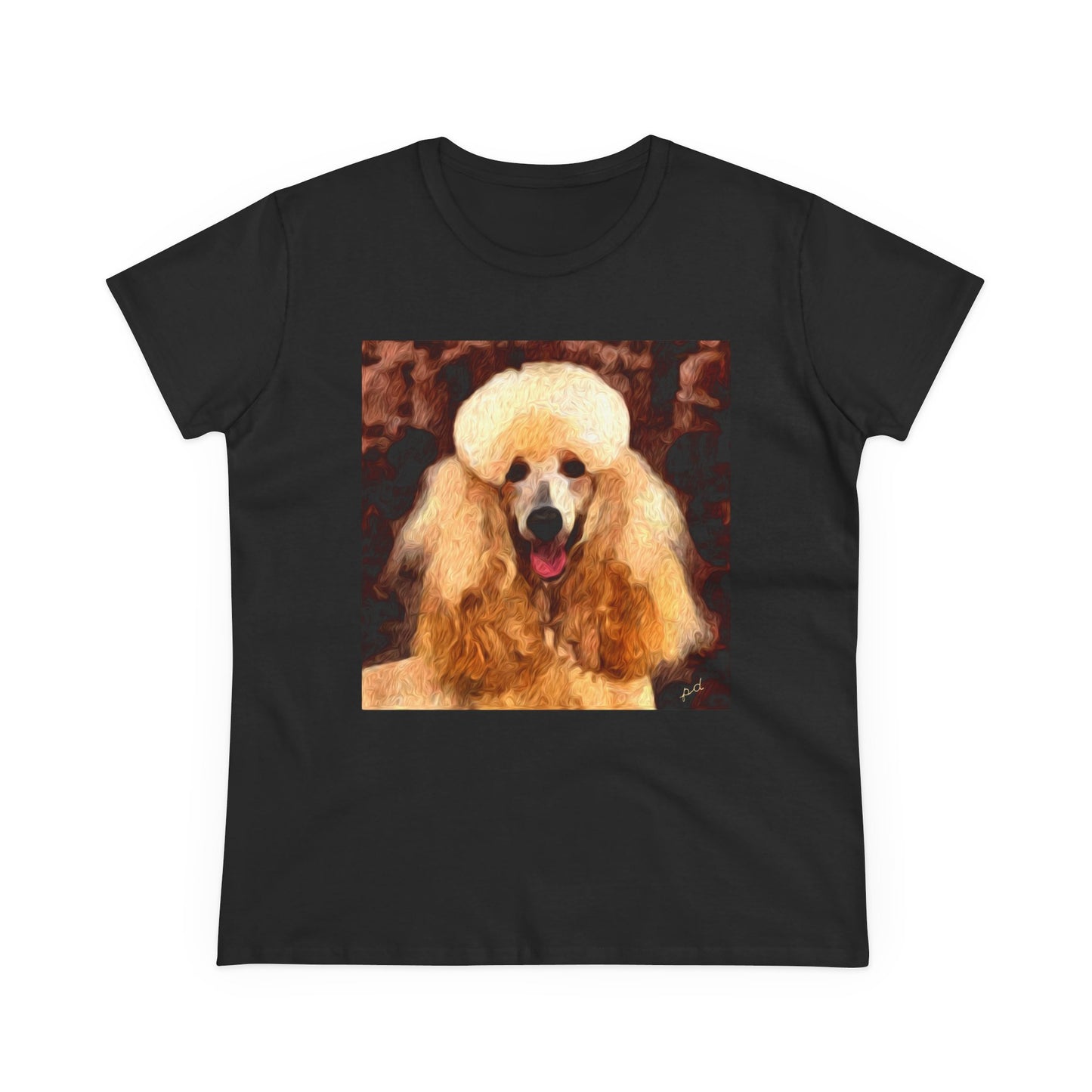 Poodle Women's Midweight Cotton Tee