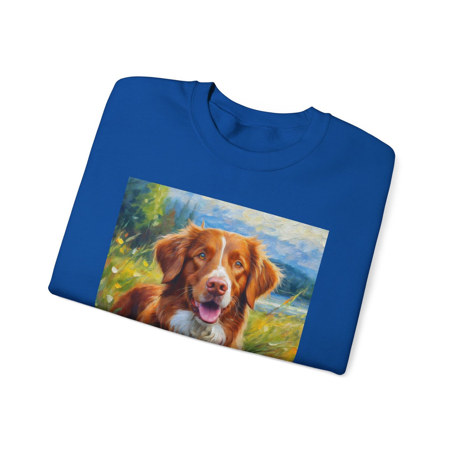 Dixie the Nova Scotia Duck Tolling Retriever 50/50 Crewneck Sweatshirt