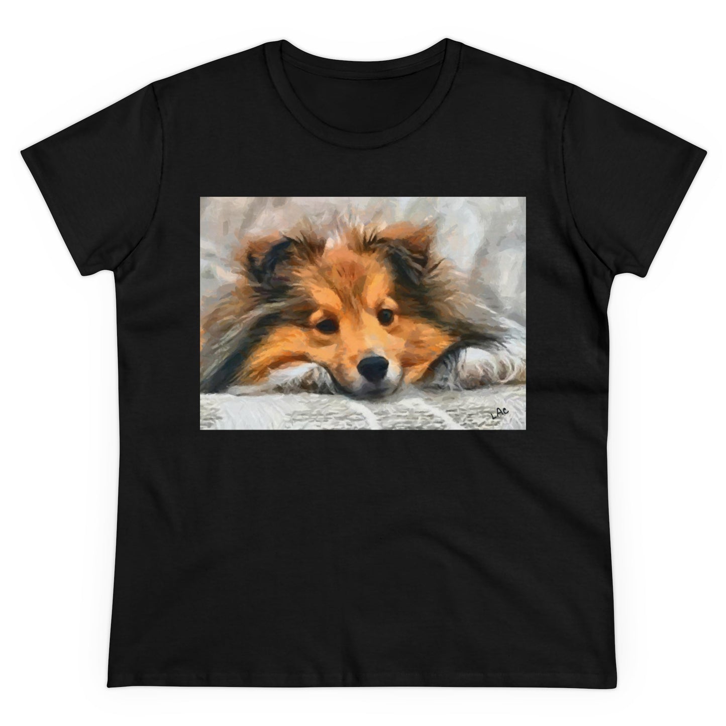 Sheltie 'Shetland Sheepdog' Women's Midweight Cotton Tee