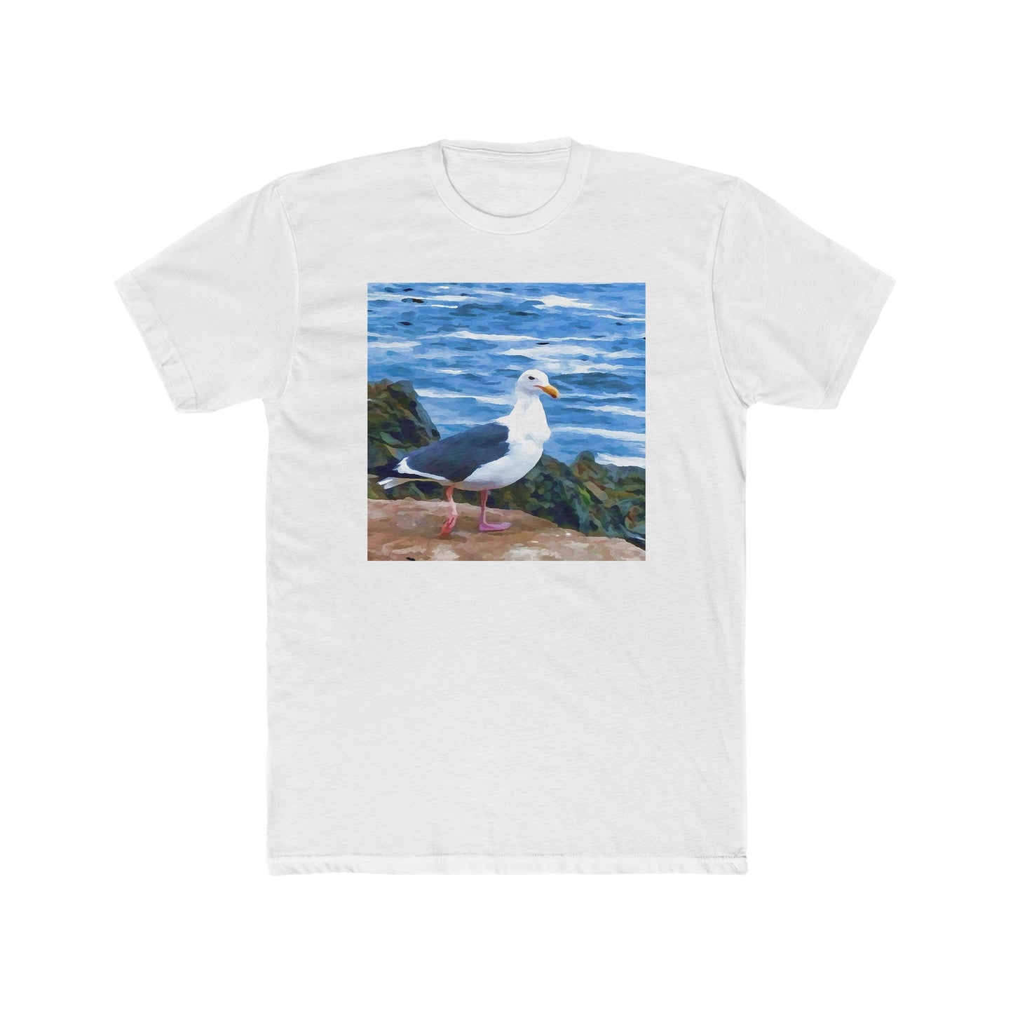 Bodega Seagull - -- Men's Fitted Cotton Crew Tee