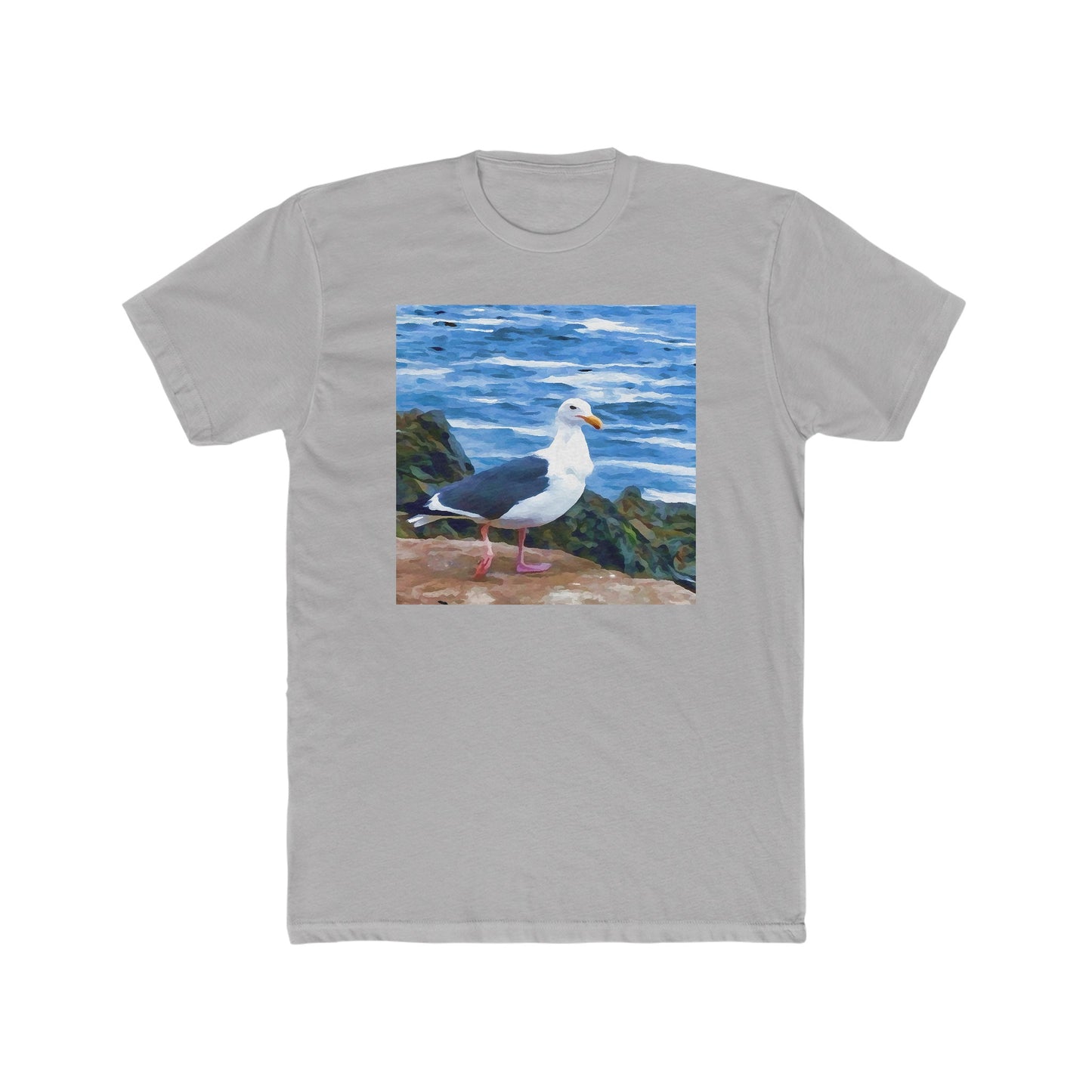 Bodega Seagull - -- Men's Fitted Cotton Crew Tee