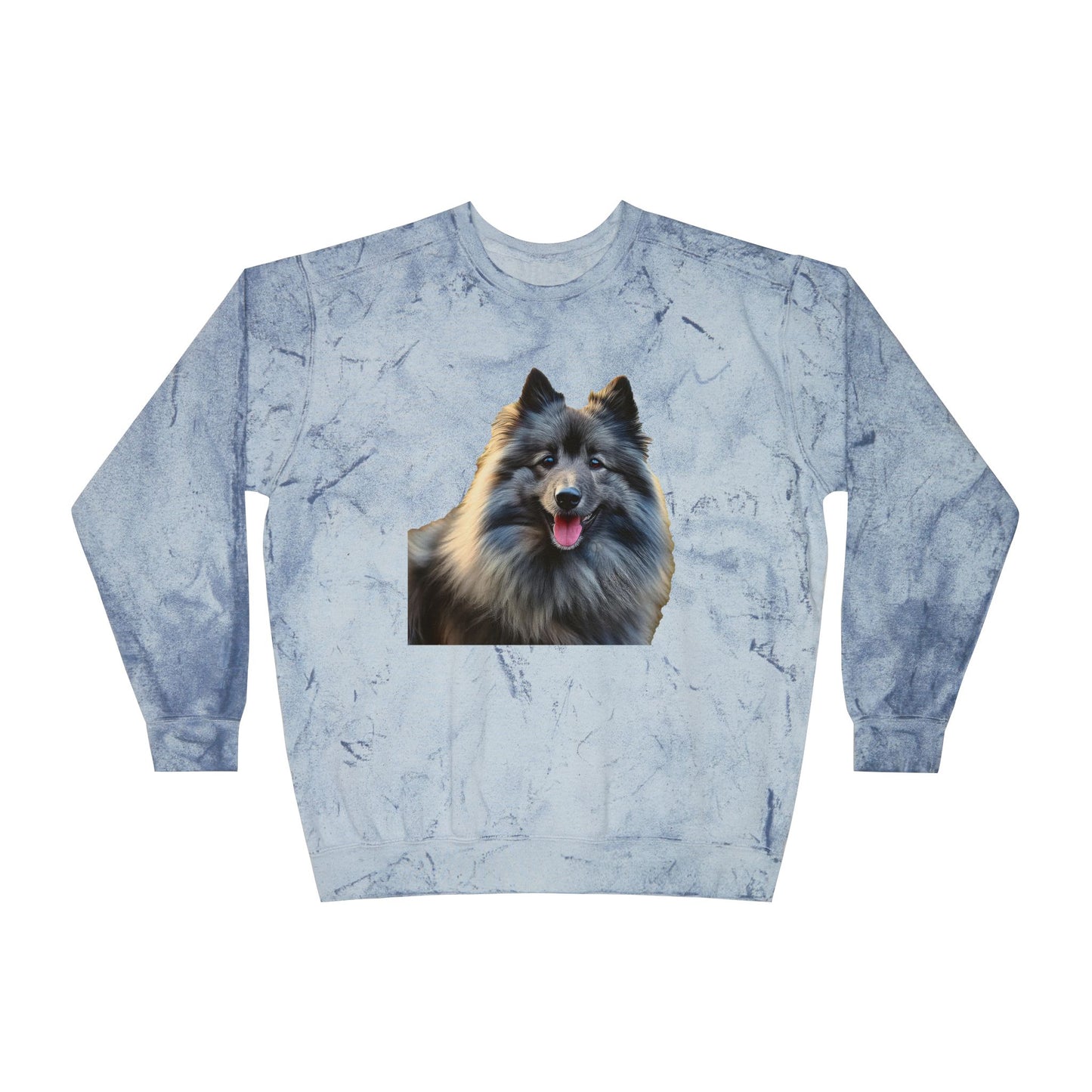 Keeshond - Unisex Color Blast Crewneck Sweatshirt