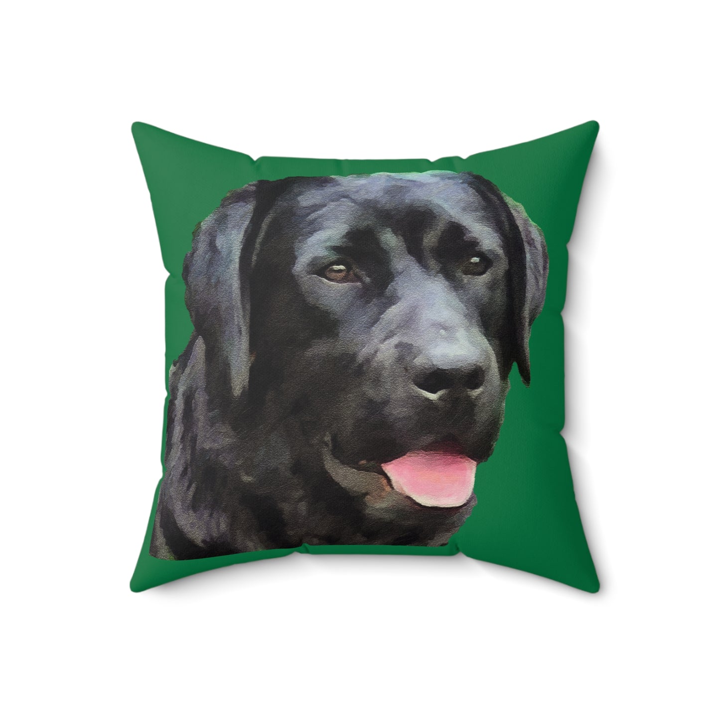 Labrador Retriever 'Rizzo' Spun Polyester Throw Pillow