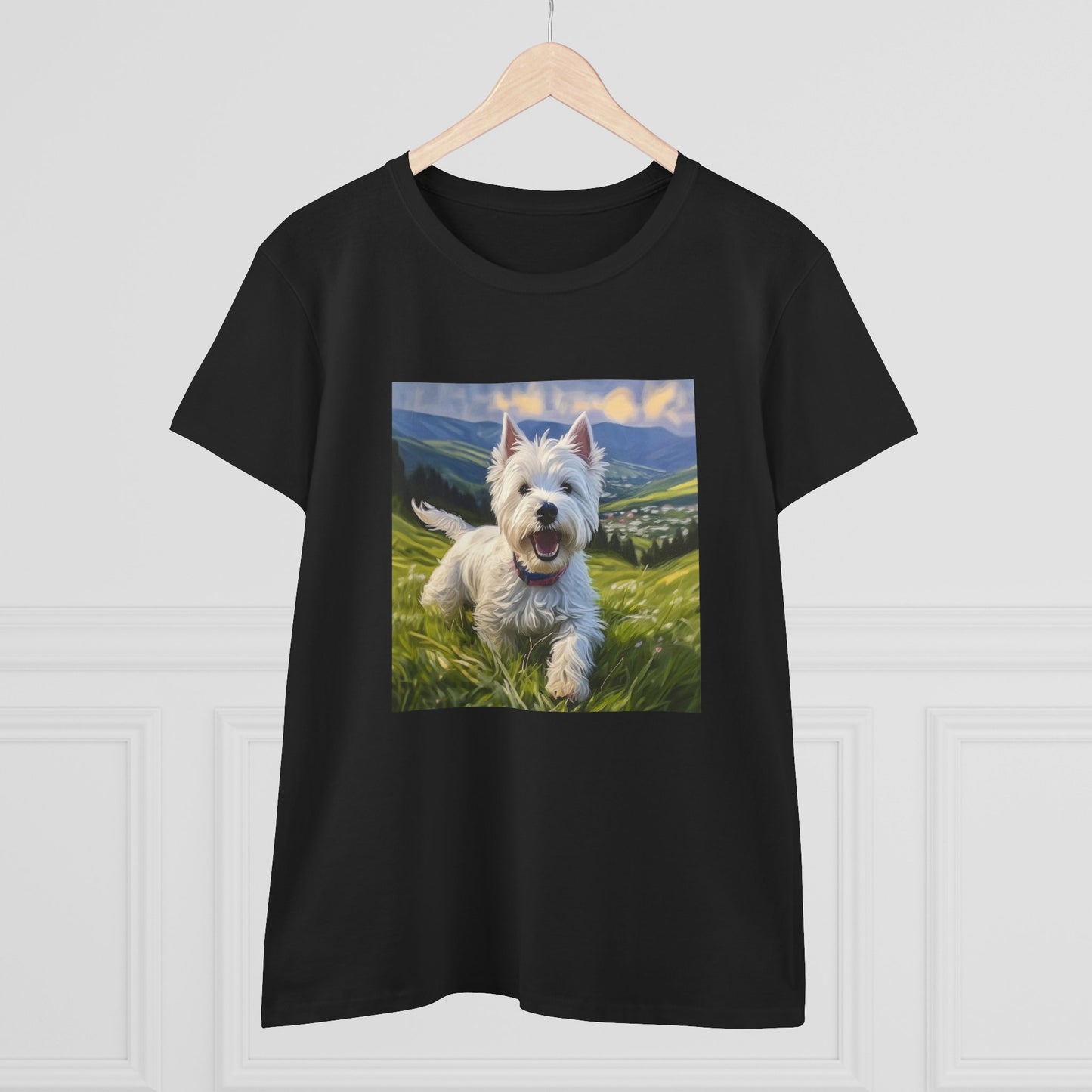 Westie #2 - West Highland Terrier - Women's Midweight Cotton Tee