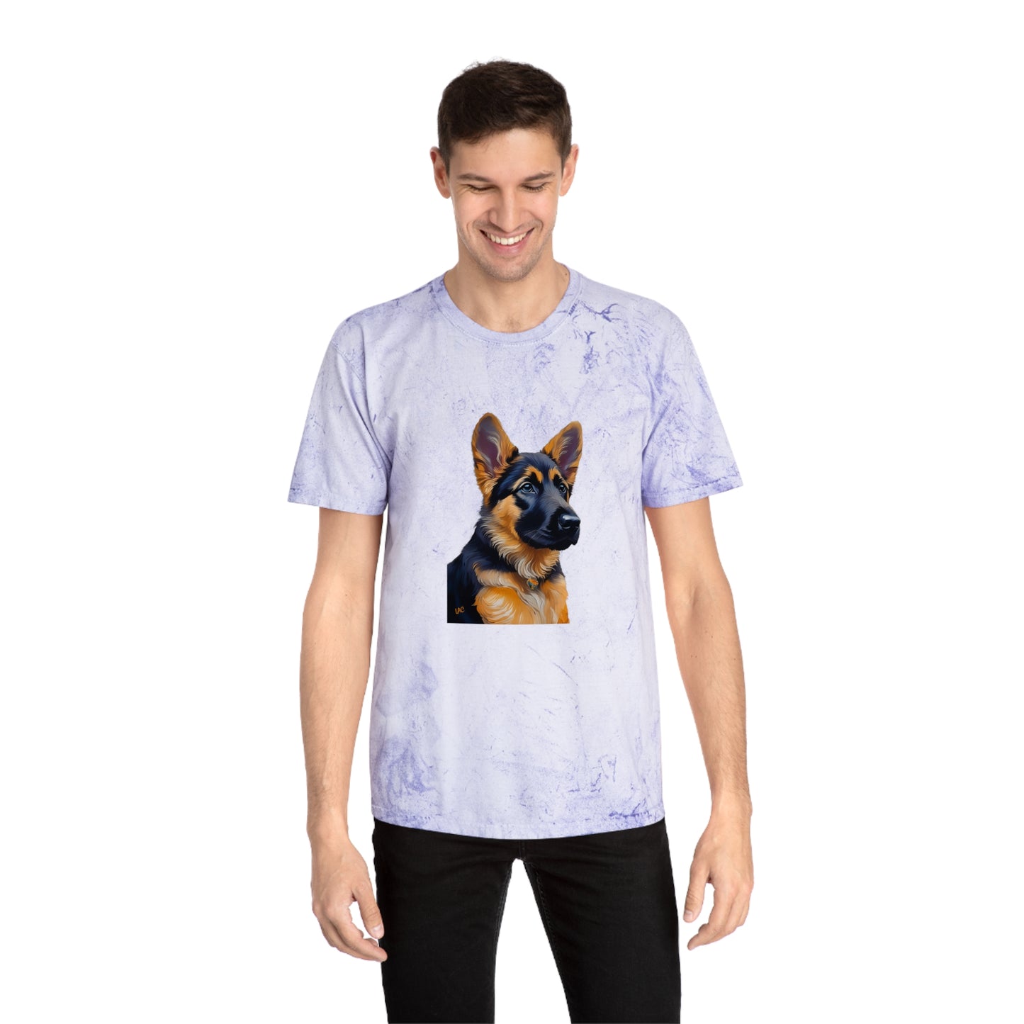 German Shepherd Puppy Unisex Color Blast T-Shirt