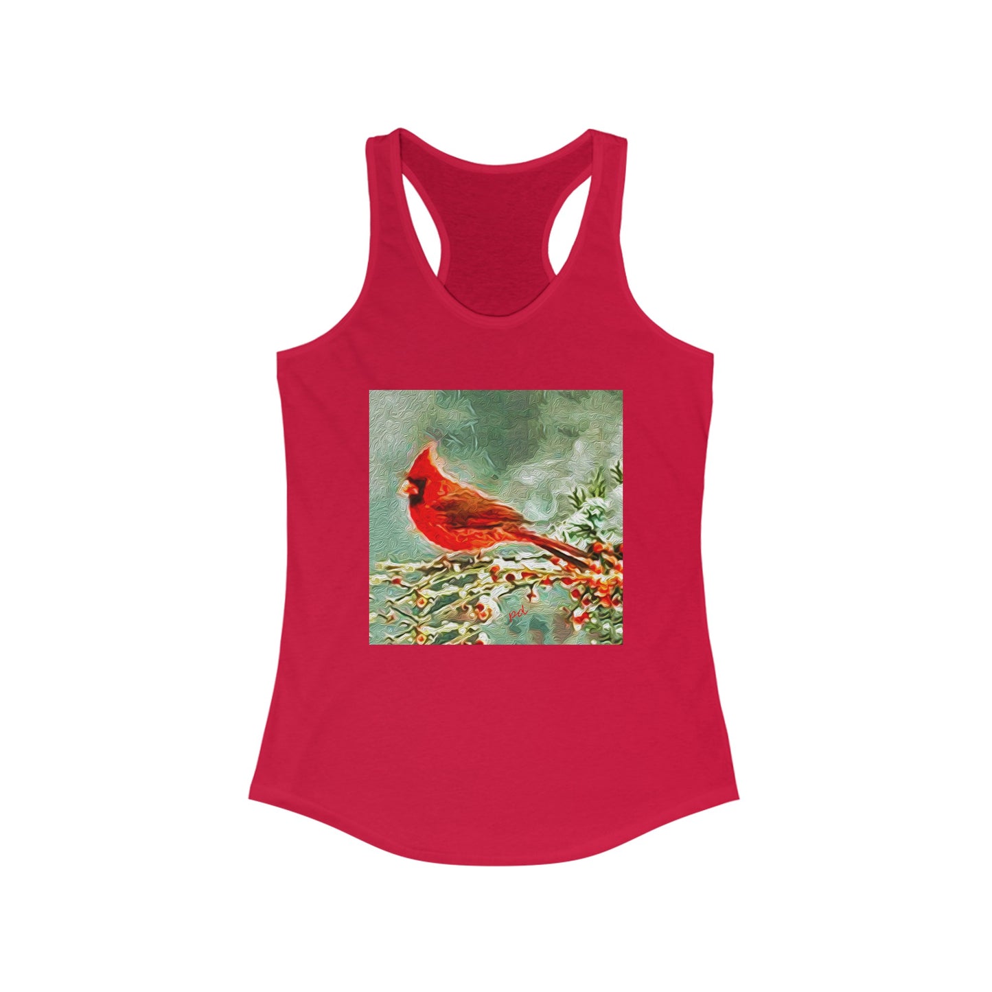 Winter Cardinal -- Women's Racerback Tank