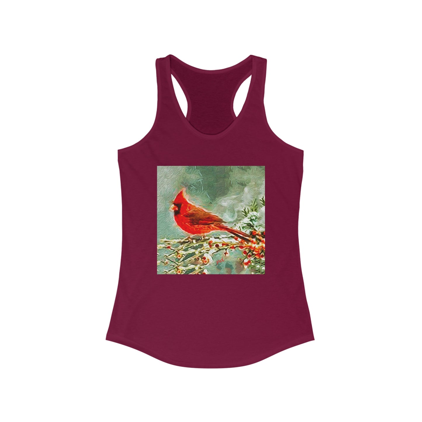 Winter Cardinal -- Women's Racerback Tank