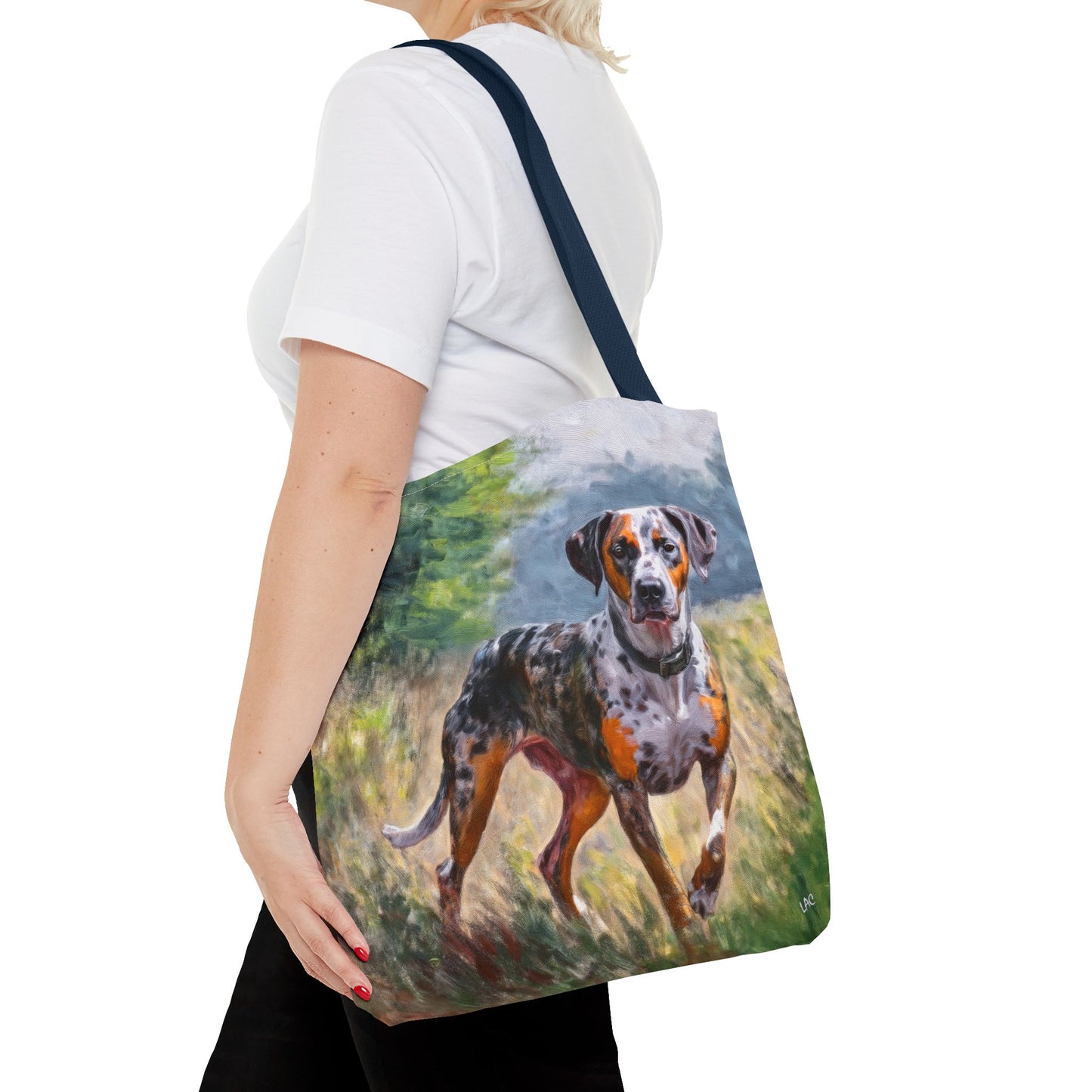 Catahoula Polyester Tote Bag (AOP)