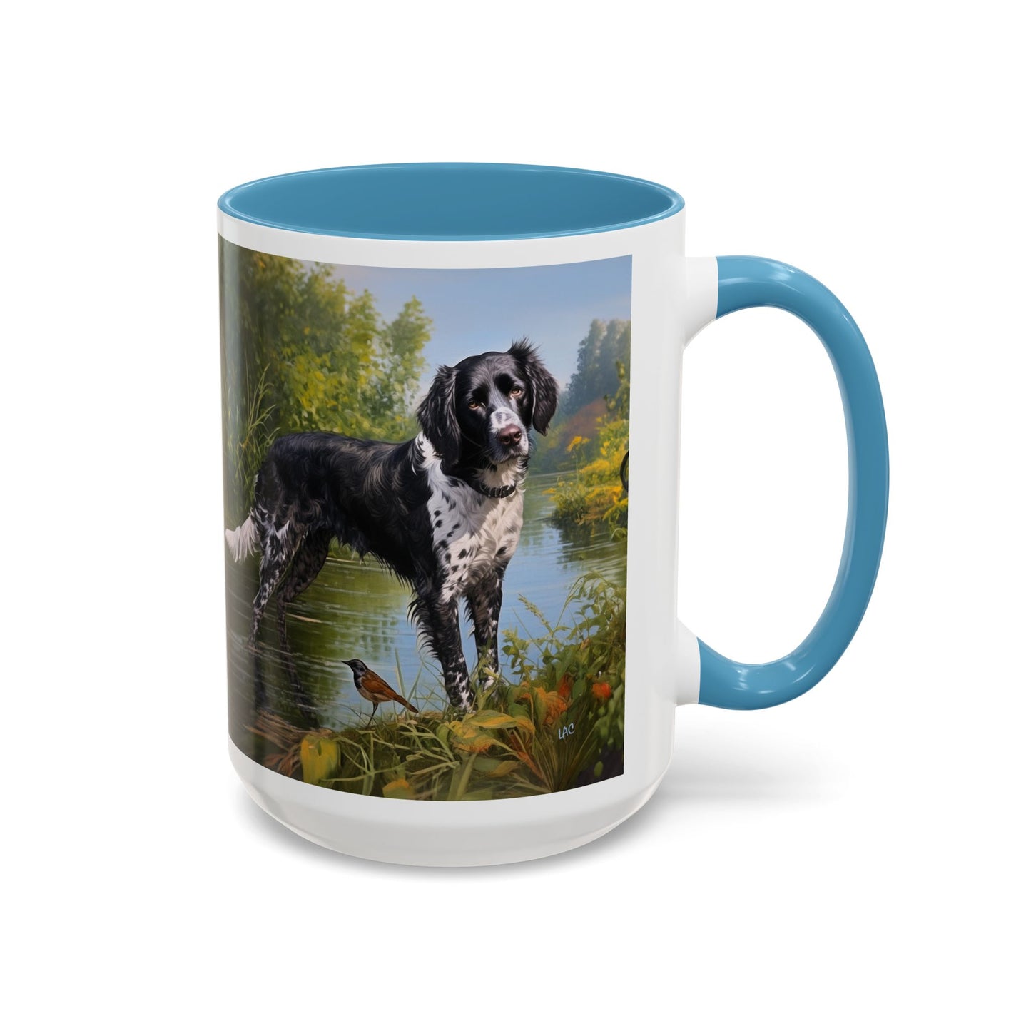 Large Munsterlander - Ceramic Accent Coffee Mug - 2 Sizes