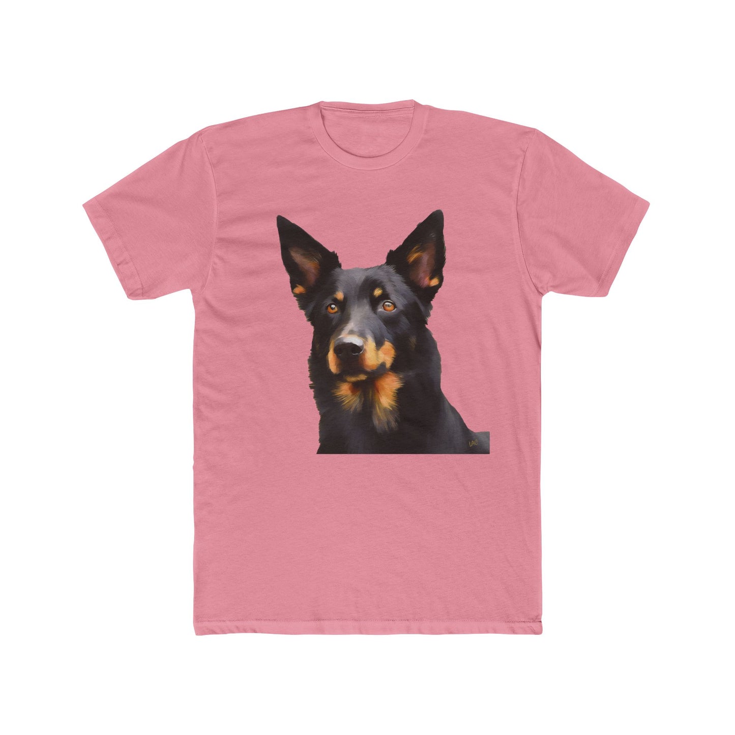 Australian Kelpie #2 Men's Fitted Cotton Crew Tee