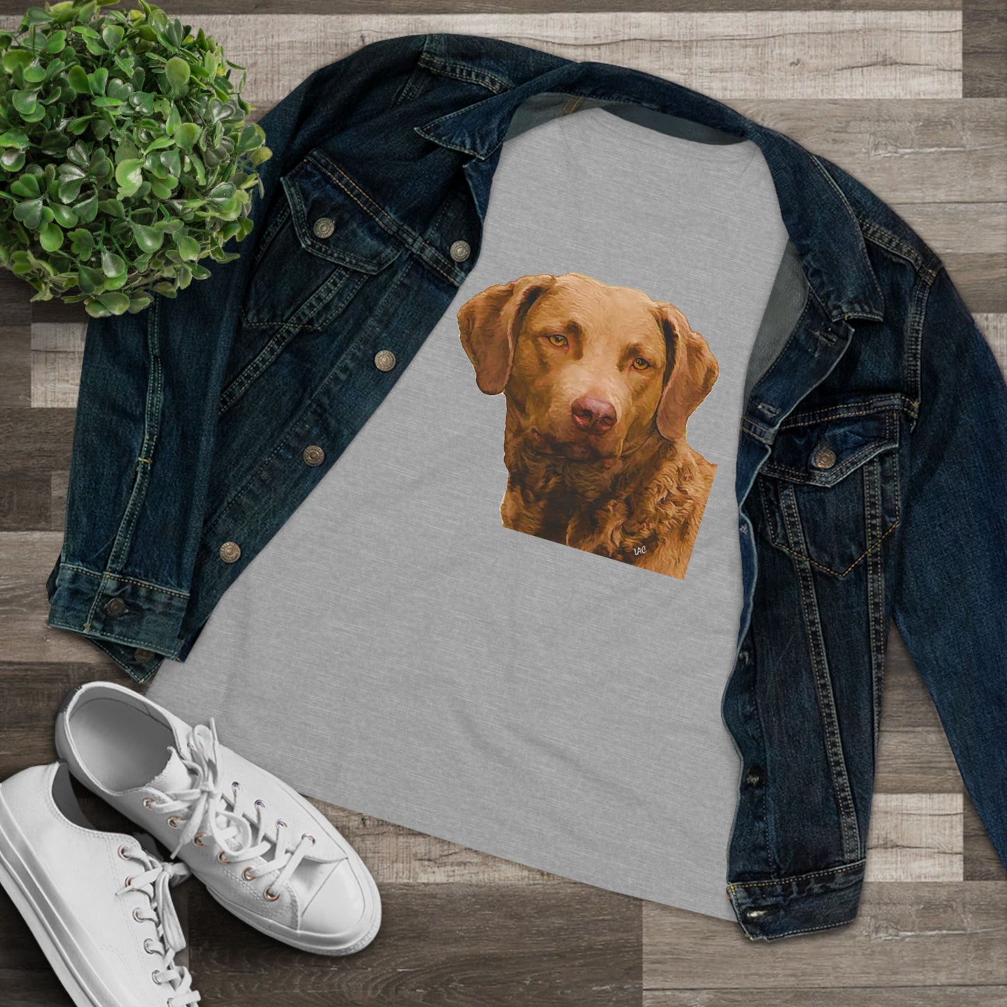 Chesapeake Bay Retriever Women's Relaxed Fit Cotton Tee