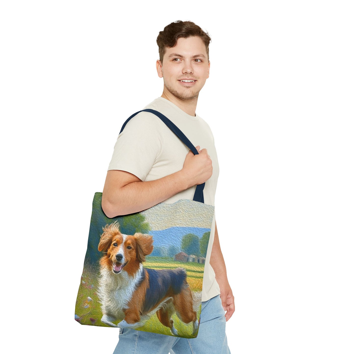 Nederlandse Kooikerhondje Polyester Tote Bag (AOP)