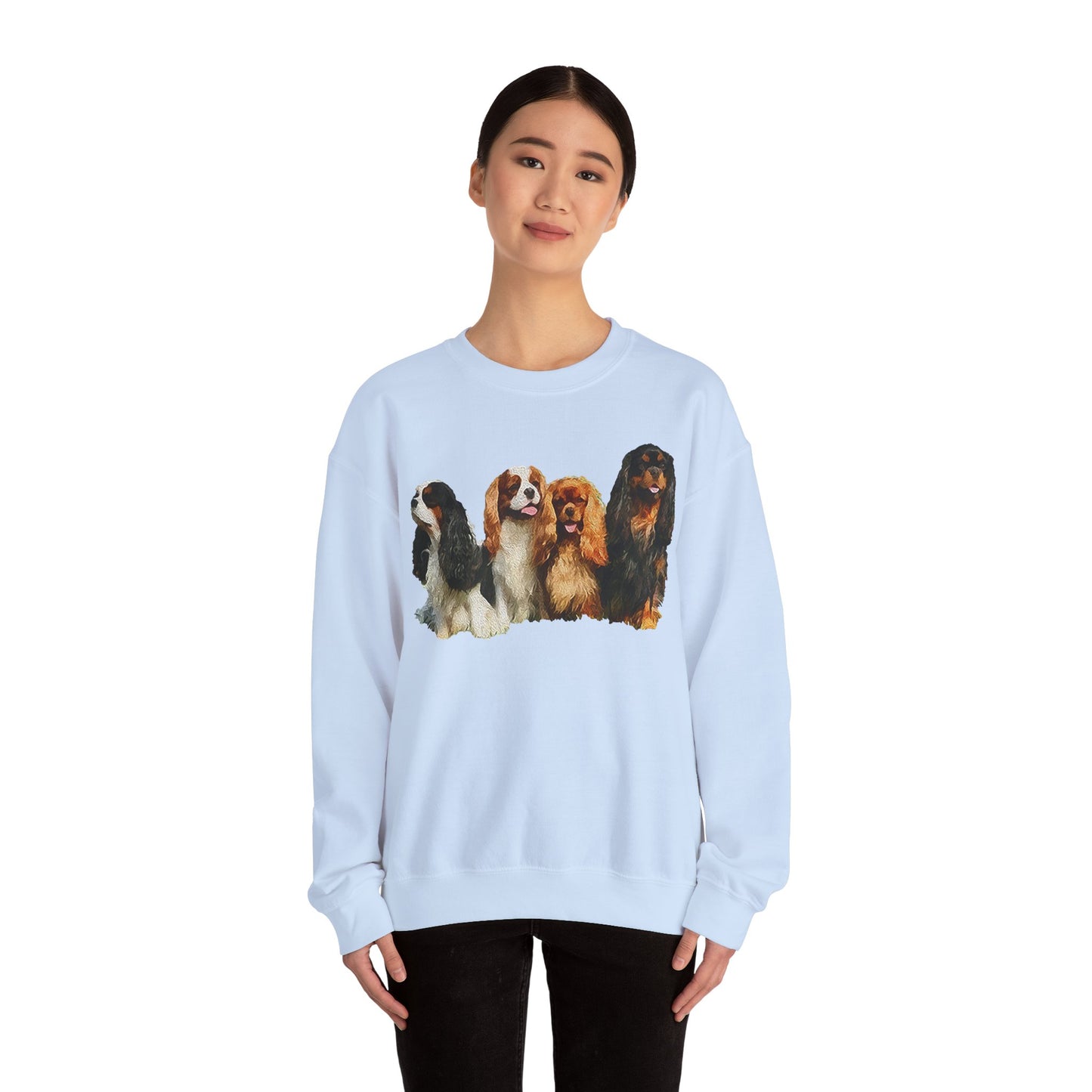 Cozy King Charles Spaniels 'Cavalier Club' Unisex Crewneck Sweatshirt