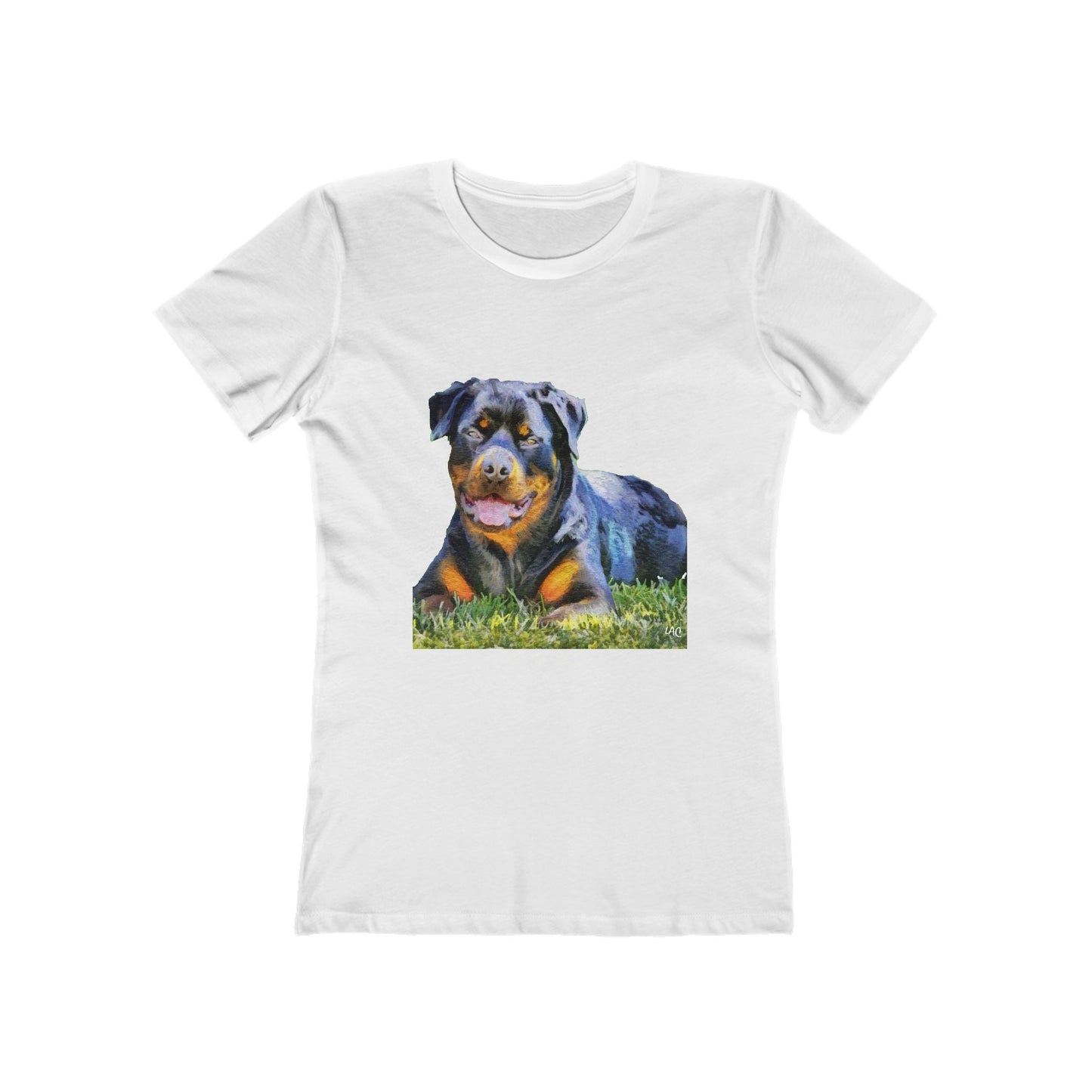 Rottweiler 'Lina' Women's Slim Fit Ringspun Cotton T-Shirt