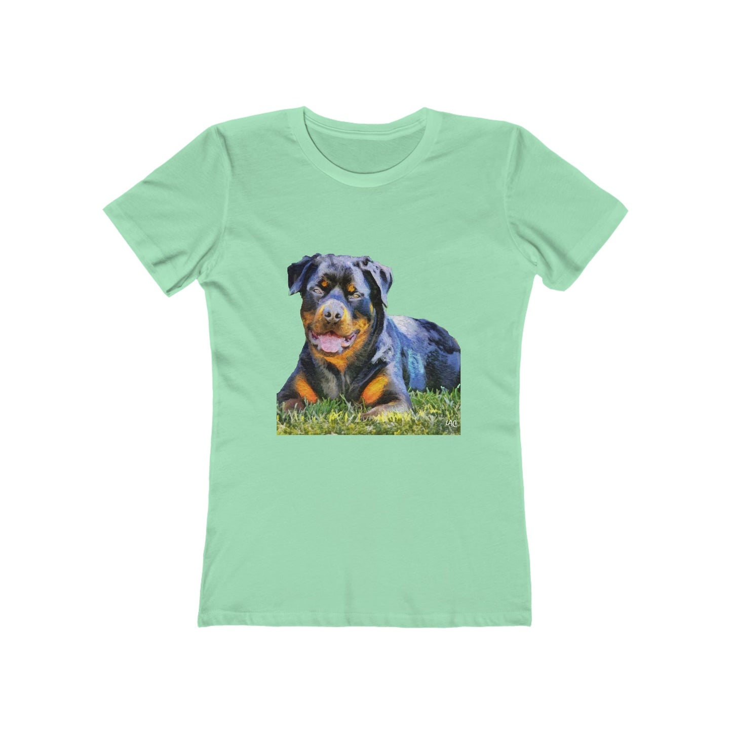 Rottweiler 'Lina' Women's Slim Fit Ringspun Cotton T-Shirt