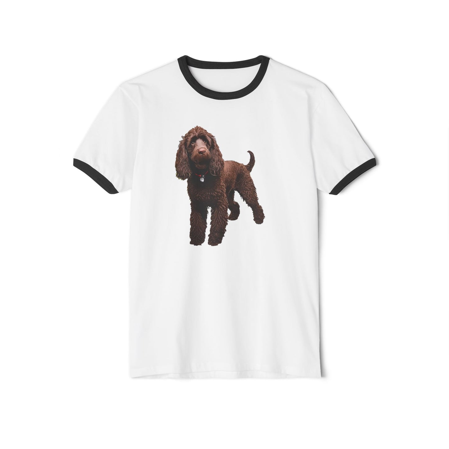 Irish Water Spaniel Classic Cotton Ringer T-Shirt