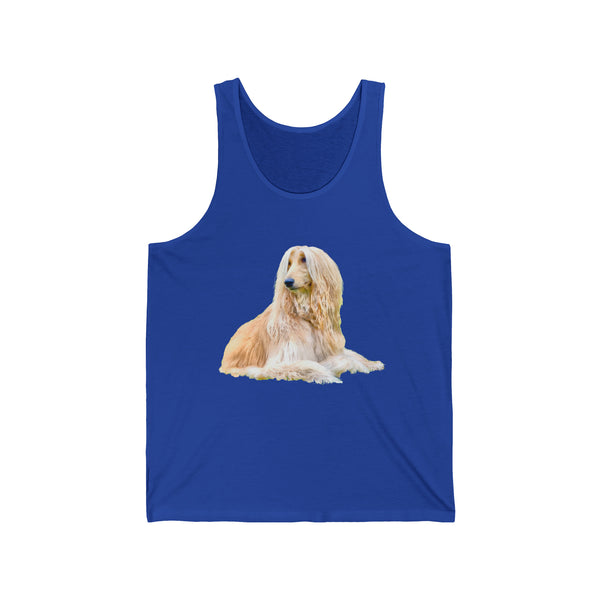 Afghan Hound Unisex Jersey Tank Top