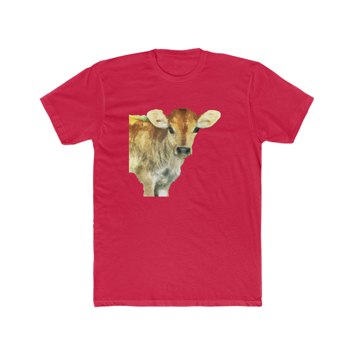 Jersey Calf - Men's Fitted Cotton Crew Tee